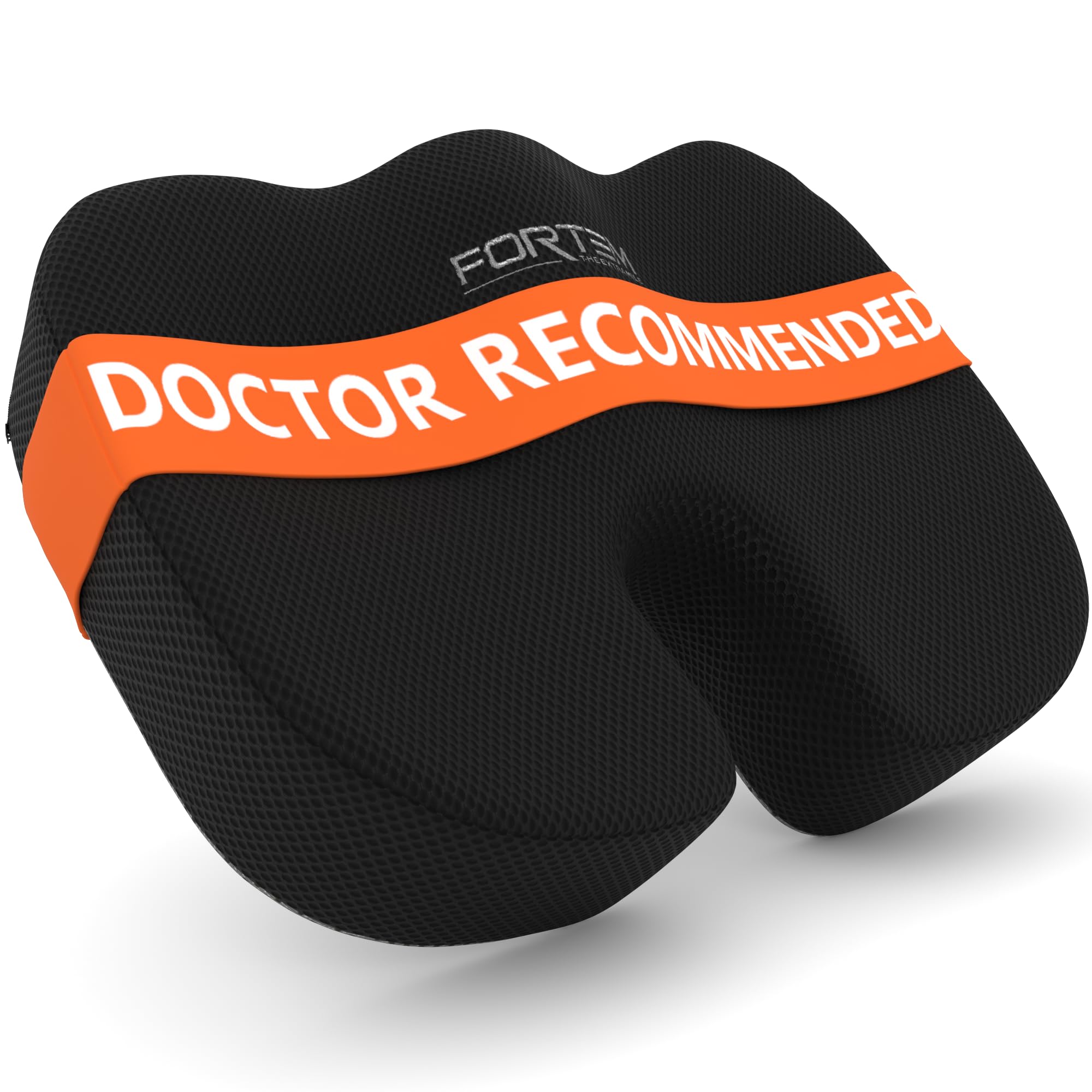 FORTEM Seat Cushion, Office Chair Cushion, Desk Chair Memory Foam, Sciatica Coccyx Tailbone Pain Relief, Pressure Relief, Sitting Pad, for Long Gaming