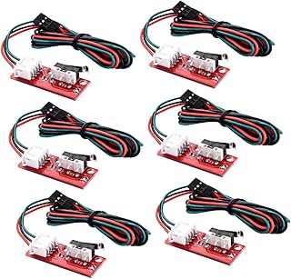 ULTECHNOVO 6 Pcs Endstop Switch for Reprap 3D Printer Mechanical Endstop Switch Limit Switch for Ramps 1.4 3D Cable Mechanical Endstop Switch with Cable