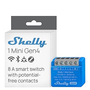 Shelly 1 Mini Gen4 - Wi-Fi Smart Relay Switch