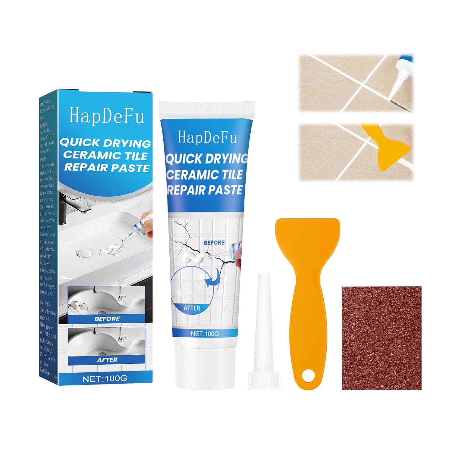 Tile Repair Kit,Tile Repair Paste, Wall Repair Cream