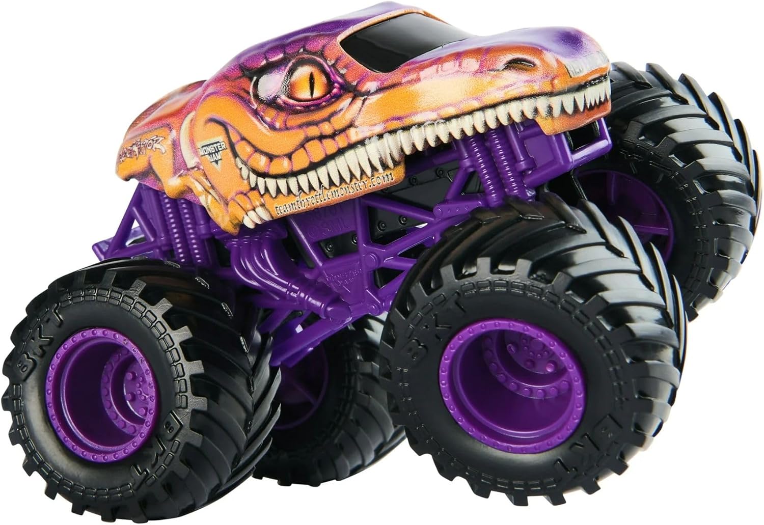Monster Jam Official 1:64 Scale Diecast Truck 2-Pack Series 31 ThunderROARus vs Velociraptor