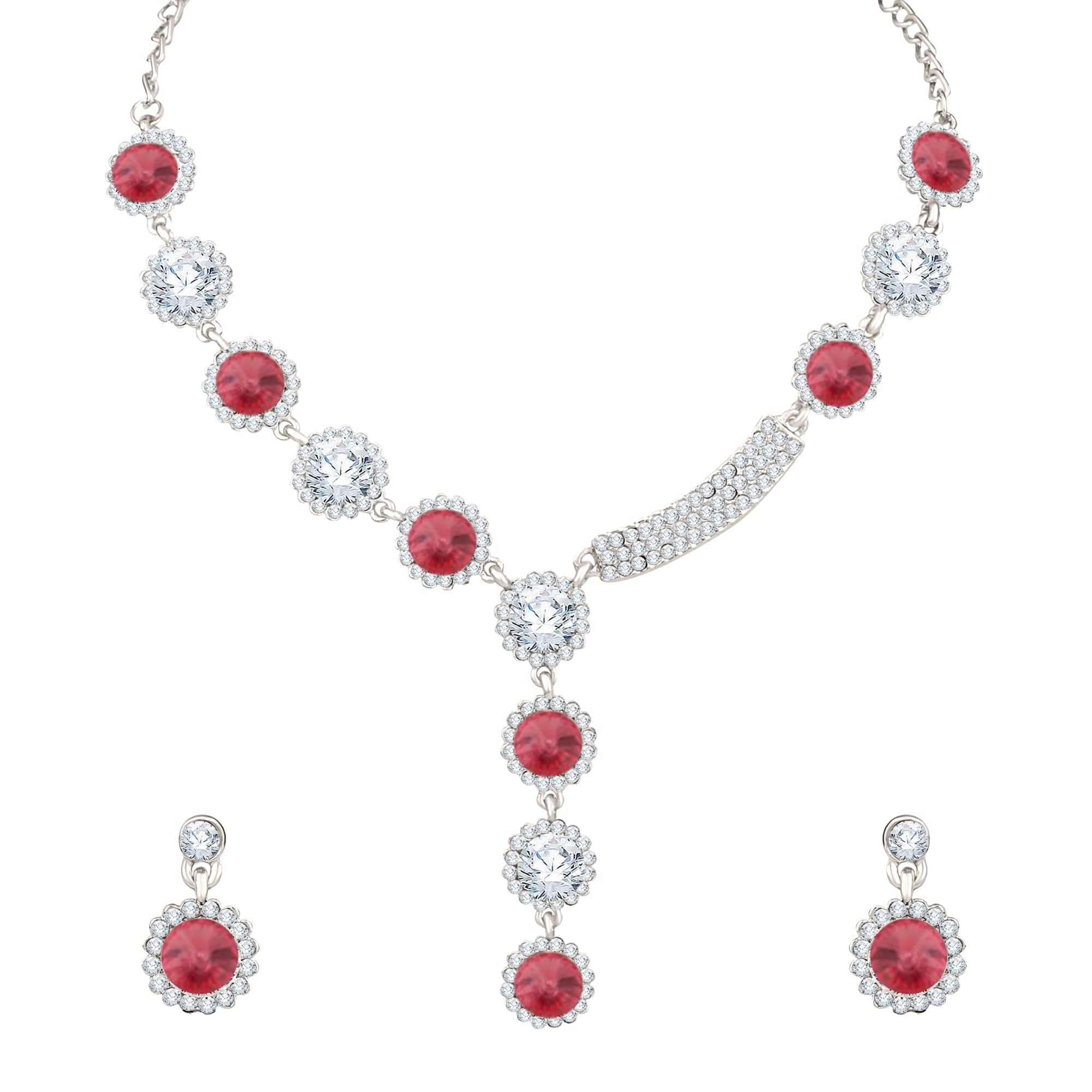 See full amazon price history chart for Atasi International Silver Plated Pink Crystal Necklace Jewellery Set with Earrings for Women & Girls for Party & Wedding Collection (RP5651) Atasi International Silver Plated Pink Crystal Necklace Jewellery Set with Earrings for Women & Girls for Party & Wedding Collection (RP5651) (B0BXJDYQF5) Amazon Price History, Amazon Price Tracker