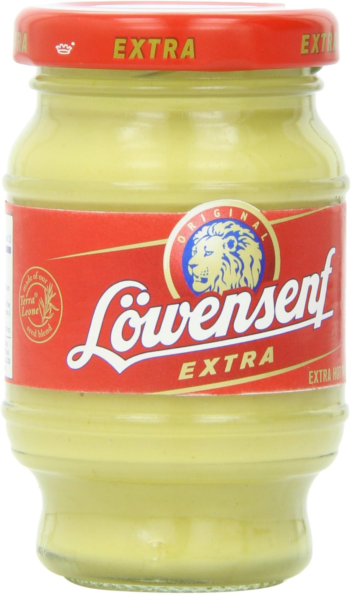 Lowensenf Extra Hot Mustard Jar 3.7 Ounce
