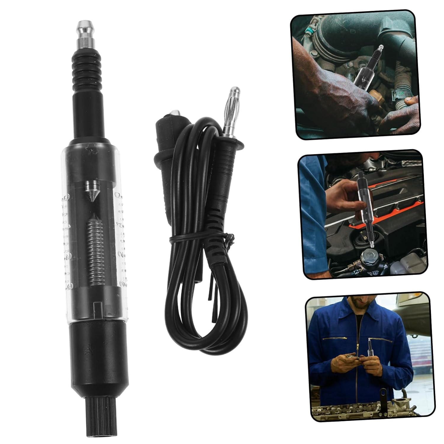 Cabilock Plug Tester Inline Engine Ignition Tester for Automotive Measures Jump Distance Ensures Proper Ignition Coil Plug Functionality Professional Practical Design