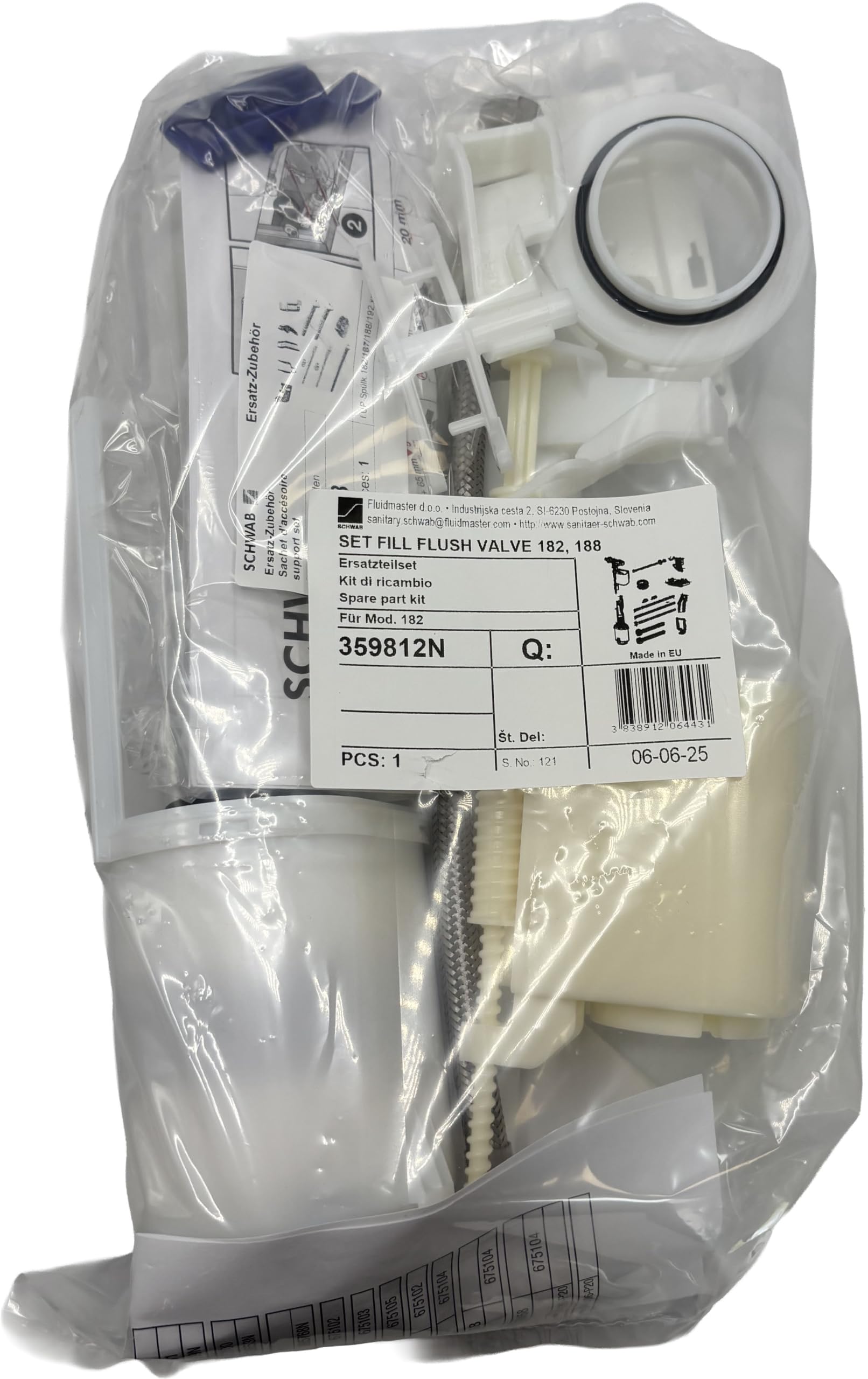Schwab Rollrasen GmbH 359812N Schwab Spare Part Kit 359812, Blanco