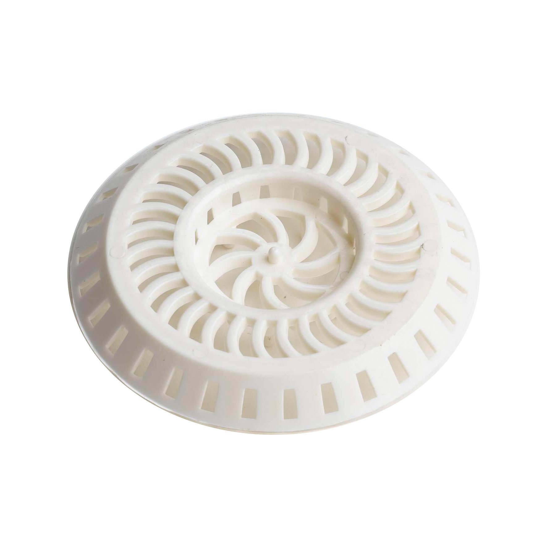 Merriway BH03971 (2 Pcs) Shower Strainer Waste Trap Plastic 80mm (3.1/8 inch) Diameter White - Pack of 2 Pieces
