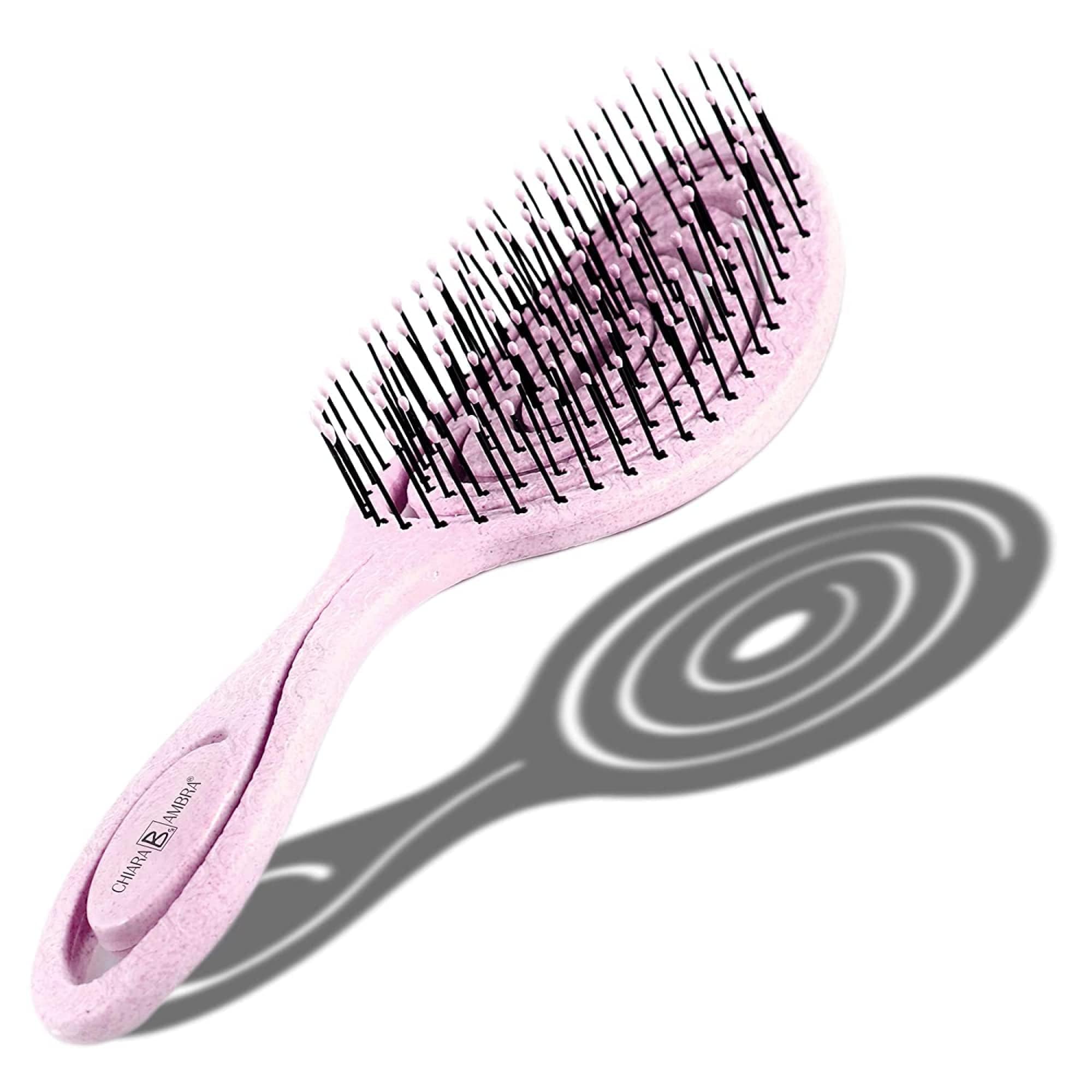 Chiara Ambra Detangling Hair Brush for Women, Men & Children, Unique Spiral Hairbrush, Vented Hair Straightening Brushes for Straight, Curly & Wet Hair - Does not Pull on Hair – LilacGlobal Recycled StandardGlobal Recycled StandardGlobal Recycled Standard