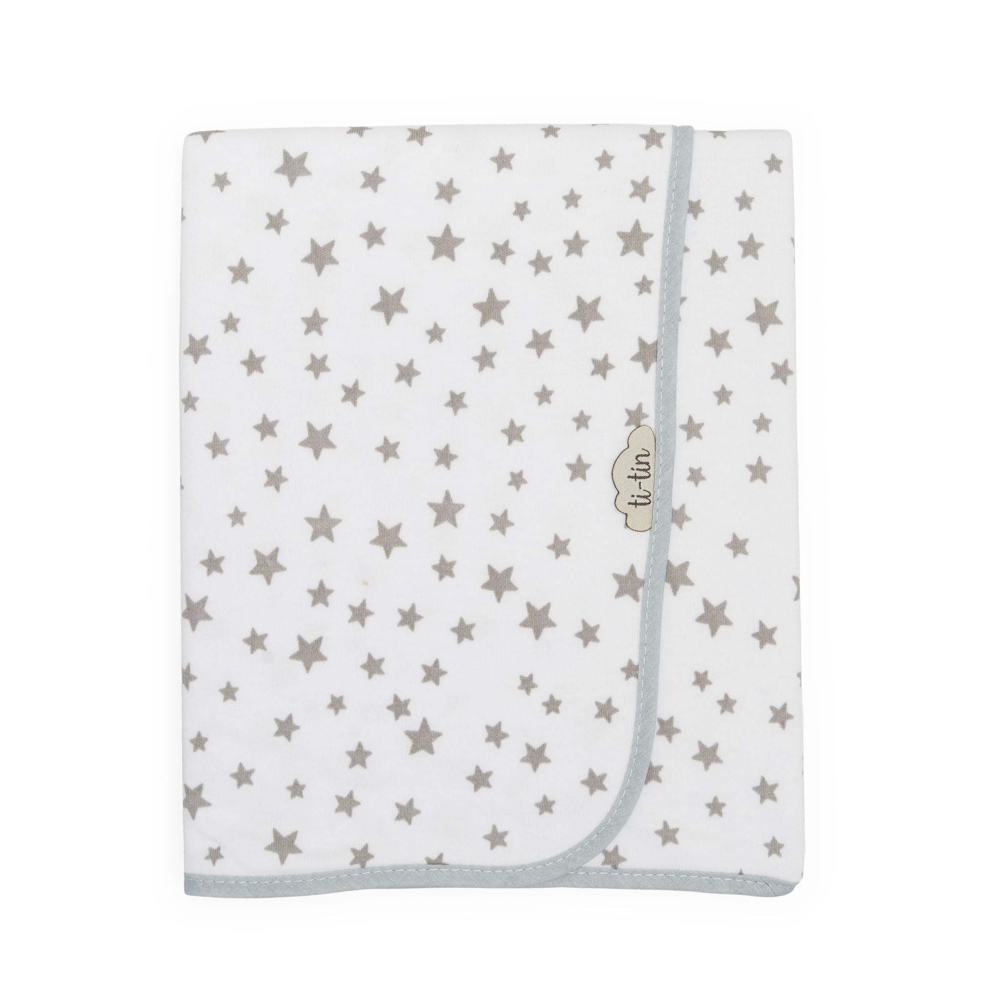 Ti TIN arrullo para bebé 80 x 80 cm, Doble Capa de algodón 100%, Transpirable, Extra Suave, fácil Lavado y Apto para Secadora, diseño Ligero y Estampados Divertidos