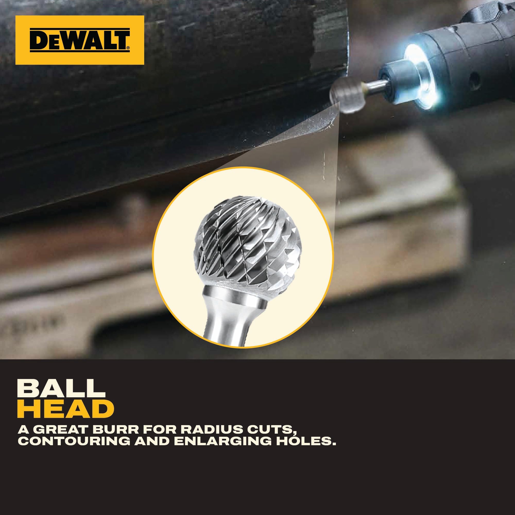 5 Pack DEWALT Carbide Burrs Size 3 with 1/4" Shank (DXCBTJ3-5) — Amazon image 5