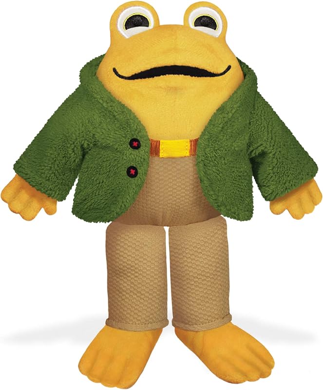 YOTTOY Toad Plush – Stuffed Animal Inspired by the Frog and Toad Books by Arnold Lobel, Soft Plush Toy with Removable Jacket Outfit, 9 Inch Storybook Gift for Kids