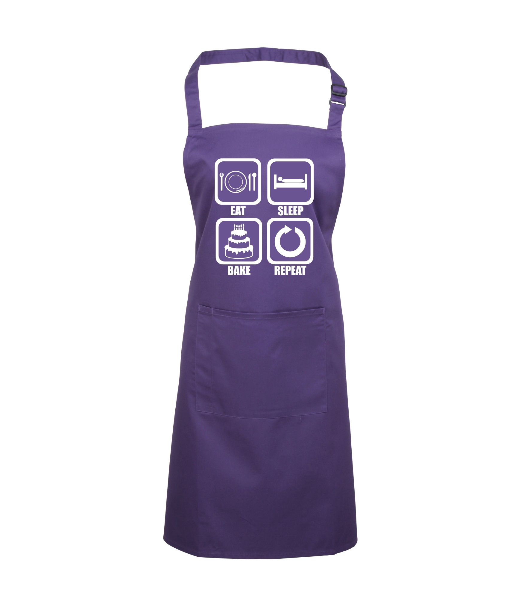 Edward Sinclair EAT, Sleep, Bake, Repeat' Purple Apron