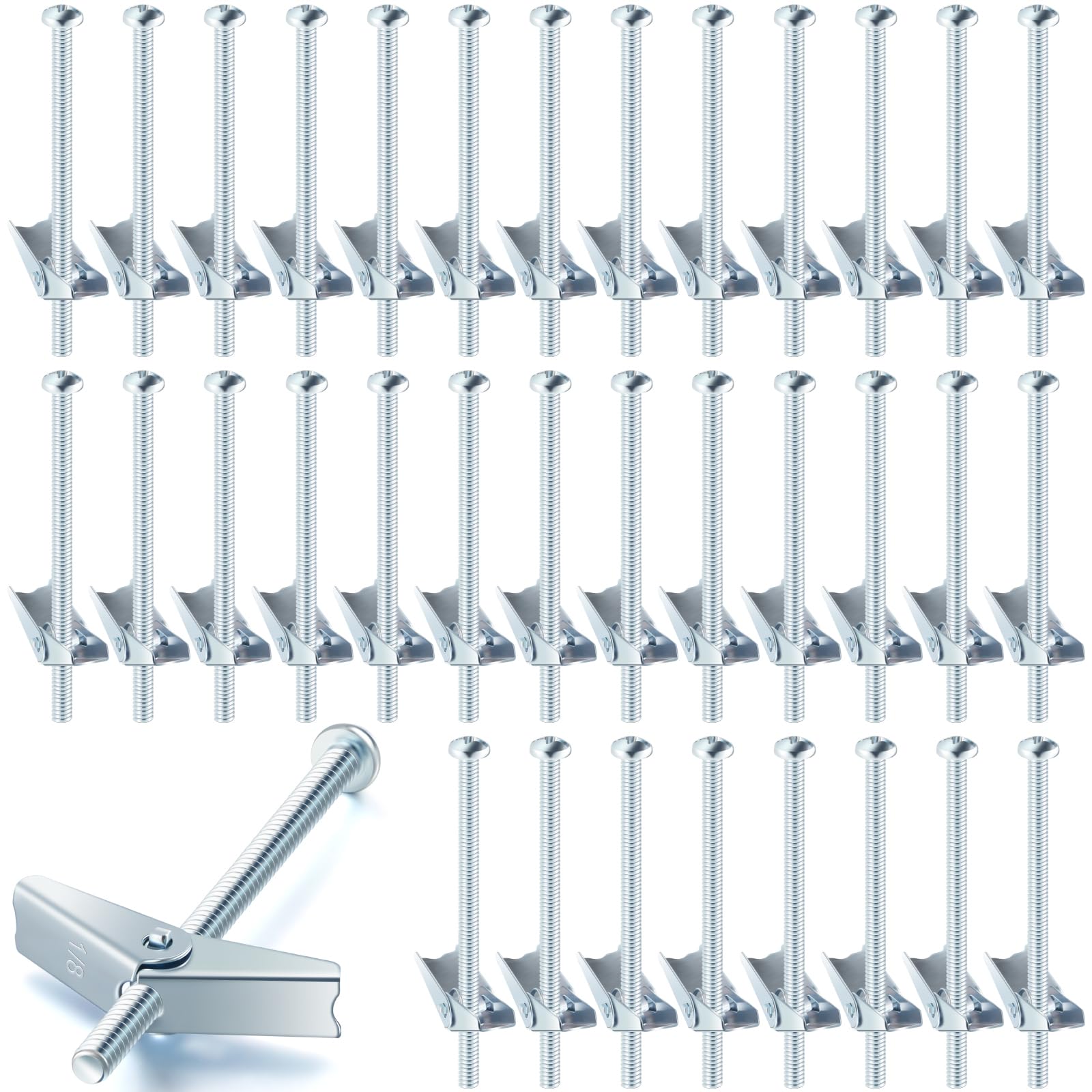 Toggle Anchors - 100 Pack for Drywall -10