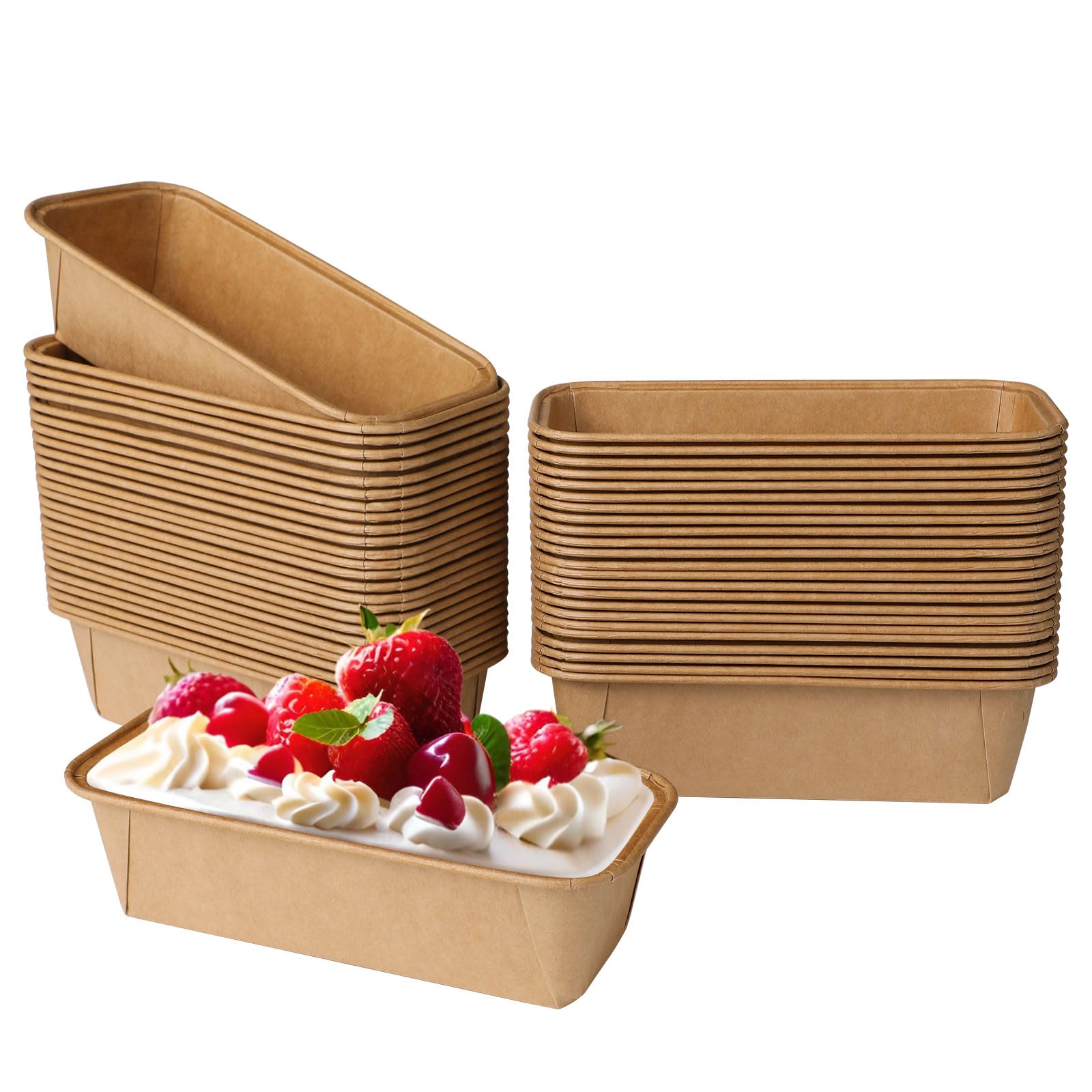 lot 50 moules cake papier jetables 15,5