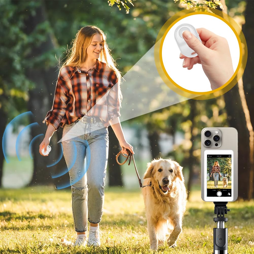 Joyzan Vlog Écran de Moniteur Selfie 3.97", 2300mAh Écran de Surveillance Magnétique Téléphone 4K 1080p Caméra Arrière Selfie sans Fil Haut-Parleur Intégré pour Live Streaming Vlog