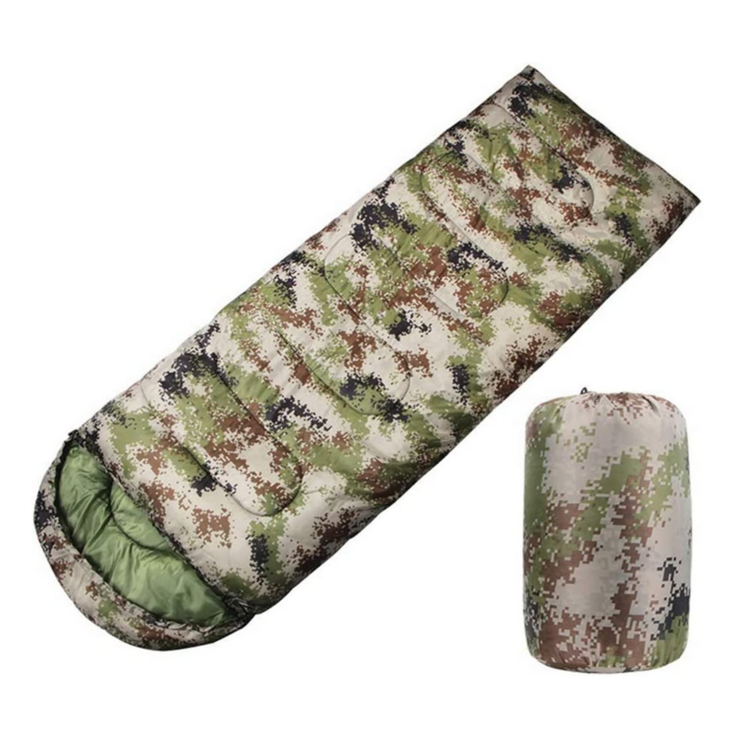 SKEIDO Outdoor Camping Sleeping Bag Camouflage Envelope Adult Sleeping Bag Camping Travel Lunch Break Office Leisure Lazy Sleep Bag
