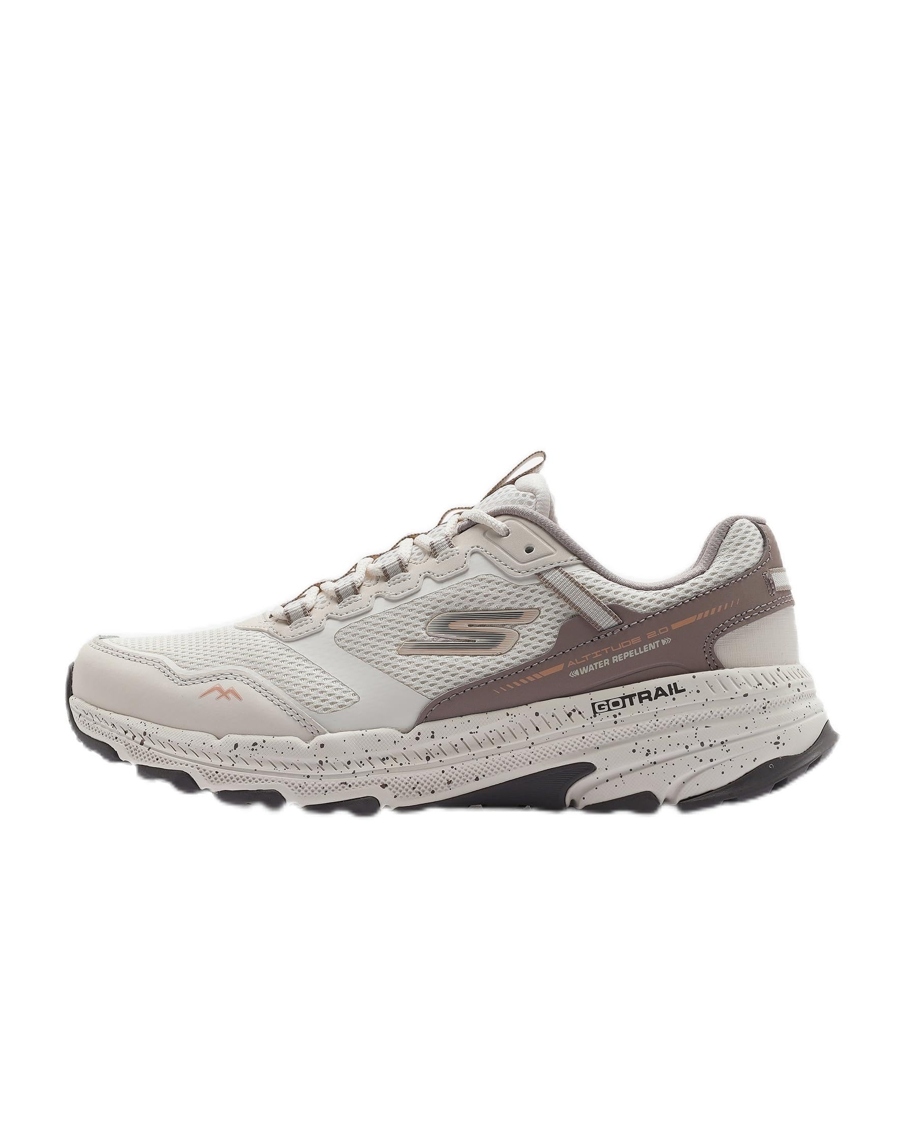 Skechers Go Run Trail Altitude 2.0 | Lace-up leather &amp; mesh upper, Skechers Air-Cooled Goga Mat breathable insole with high-rebound cushioning, Water-repellent