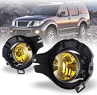 Vista 9 de AUTOWIKI Cubiertas de luces antiniebla para Nissan Frontier 2005-2009, Nissan Pathfinder 2005-2012 (con parachoques pintado) OEM antiniebla