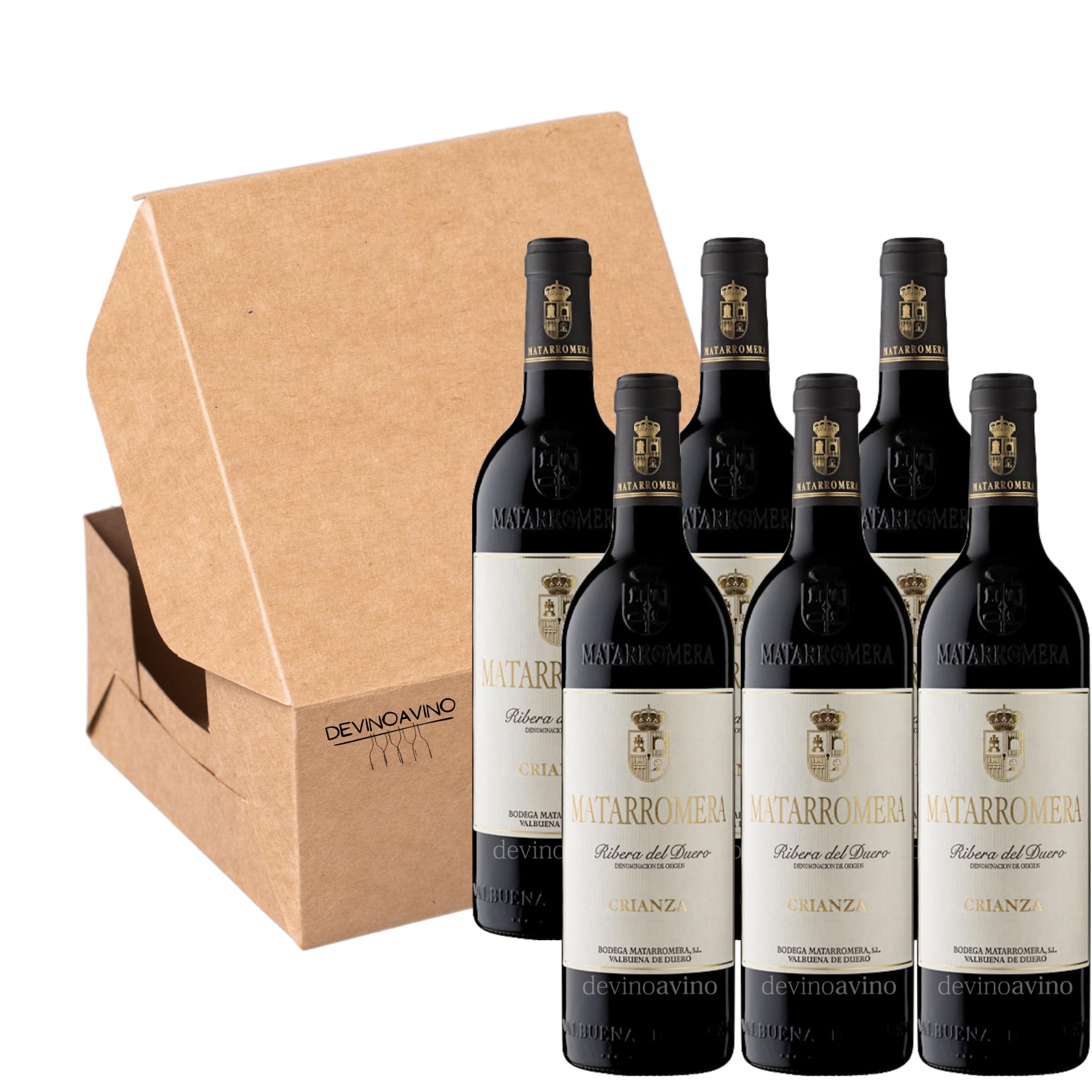 Matarromera Crianza - Envio 24 h - Portes Gratis - Vino para Regalo - Pack 6 botellas - Ribera del Duero