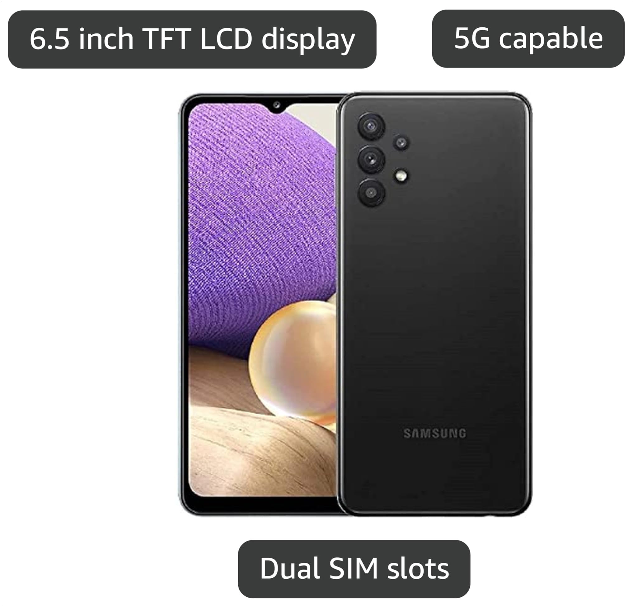 Amazon.com: Samsung Galaxy A32 5G, 64GB - Unlocked (Renewed