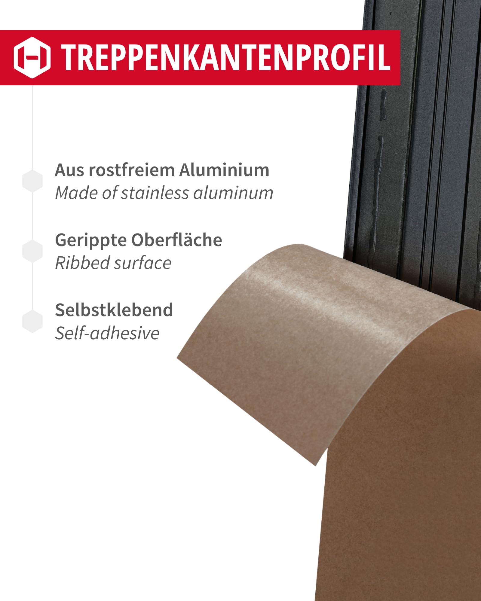 Profilo Angolare Scale Alluminio 2000mm | Antisdrucciolevole E Protettivo | 25x20mm, Forato - Foto 6