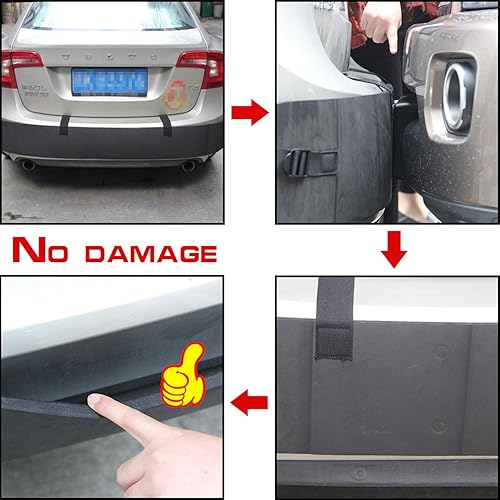 Miniatura 2 de Protección universal de parachoques, protector de parachoques trasero para coches, SUV, camiones, protector de parachoques trasero negro