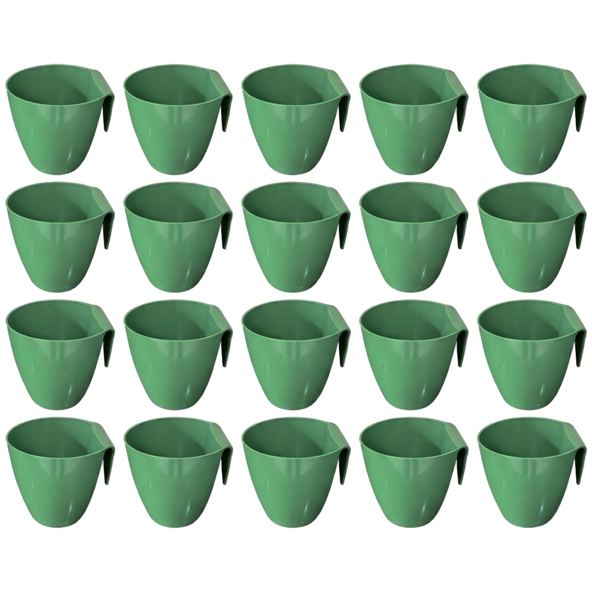 Gemuseeee 20 Pack Large Plastic Hanging Strawberry Propagation Cups for Seedling Rooting & Transplanting - Large Size
