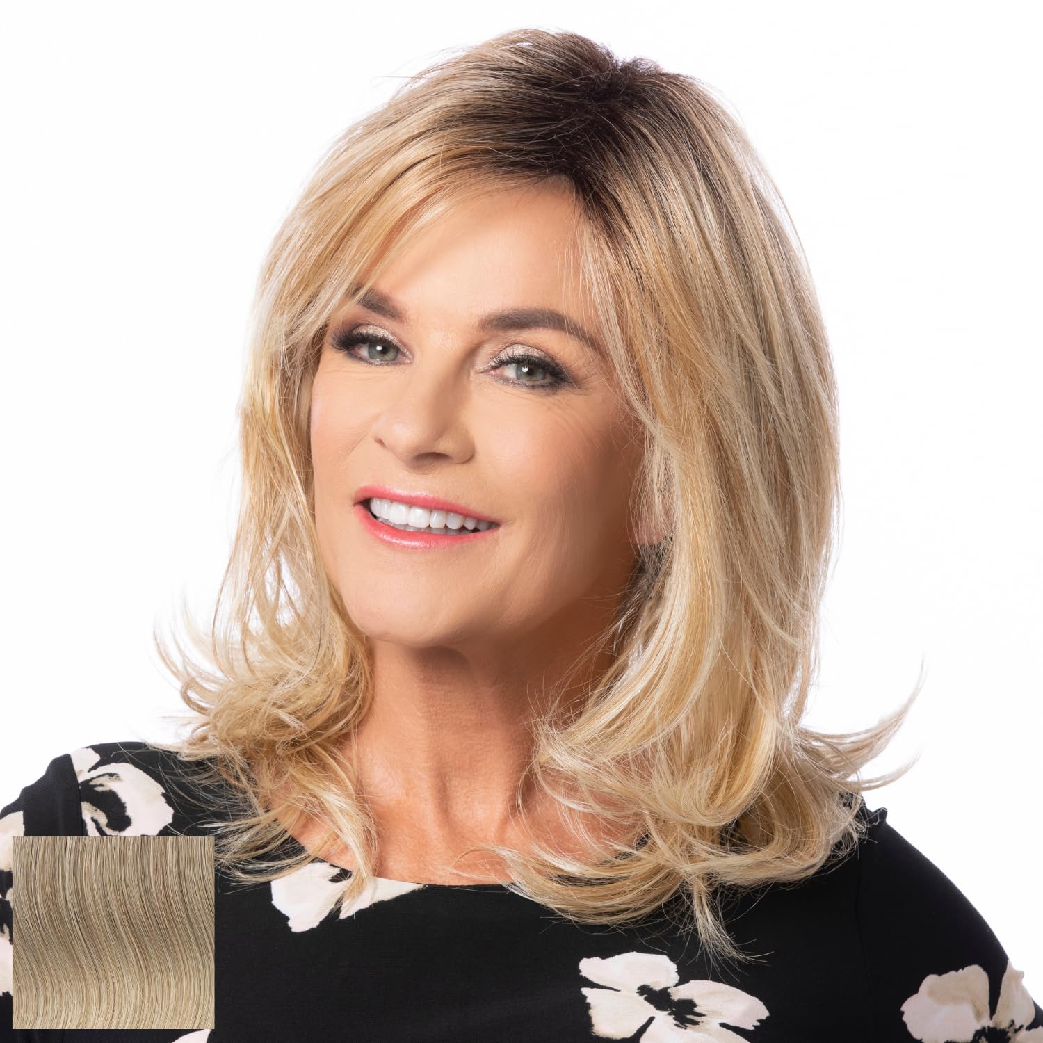 Toni Brattin Ravishing Wig - Shoulder-Length Cut with Softly Waved Cascading Layers - Heat-Friendly Synthetic Fibers Look & Feel like Natural Hair - Adjustable