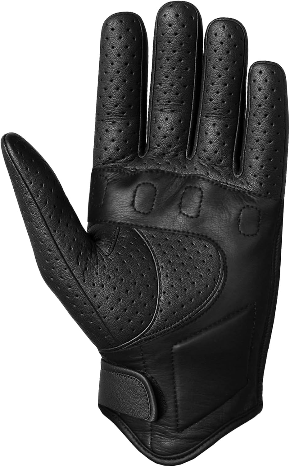 Jackets 4 Bikes Motorcycle Gloves - Premium Leather for Men, Touch Screen, Non-Slip, Motorbike Cruiser Street Biker Protector Glove