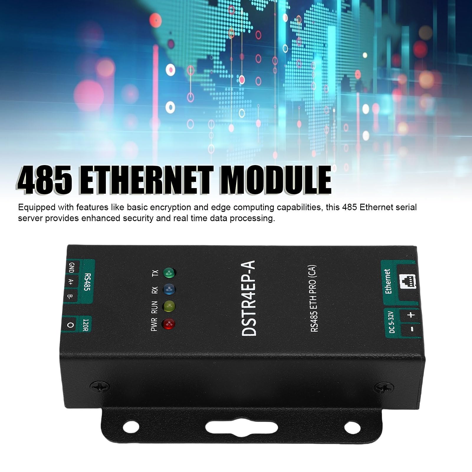 485-Ethernet-Konverter-Hochleistungsmodul für Bidirektionale Datenübertragung in Industriellen Anwendungen. Design aus Aluminiumlegierung