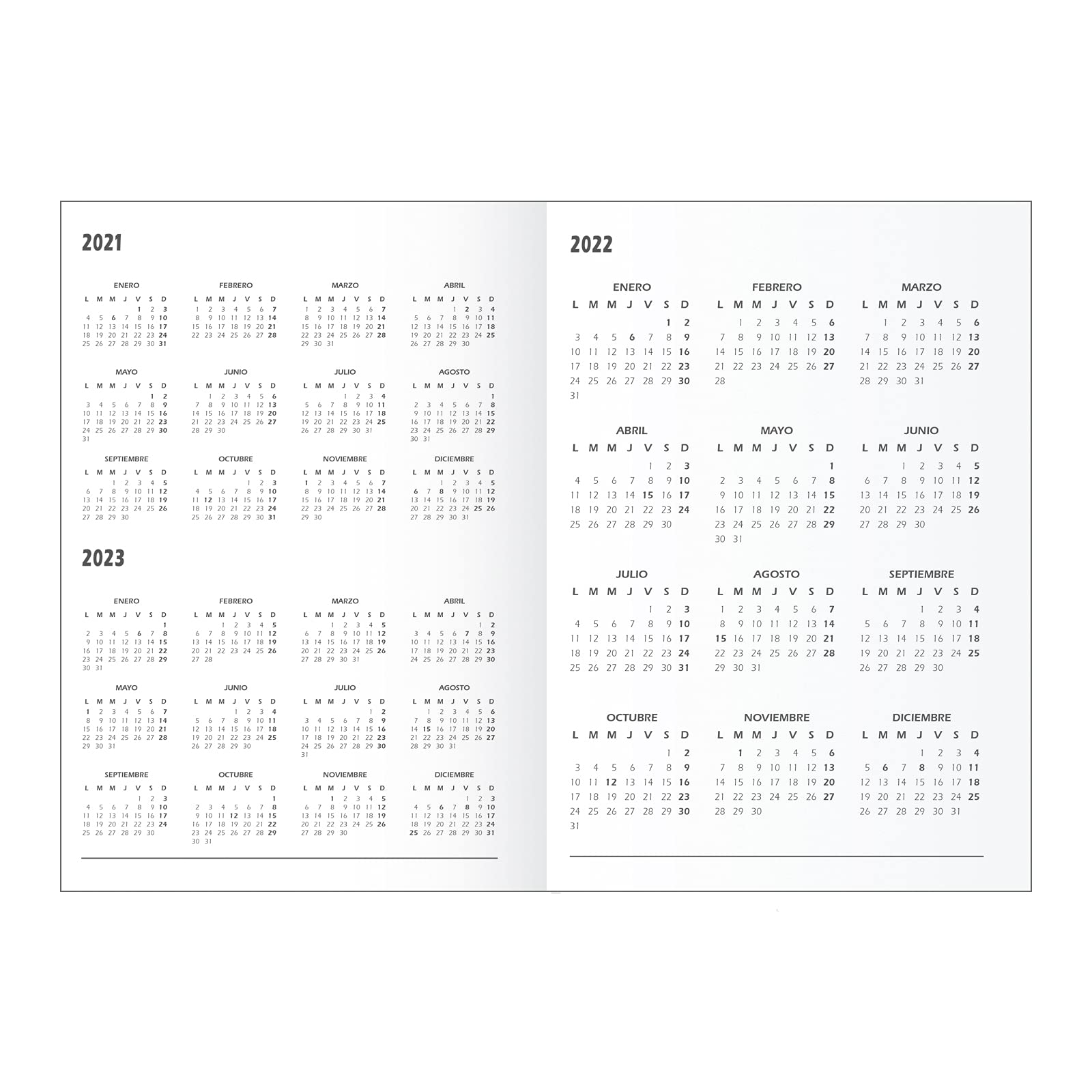 The Perpetual Planner - Midnight Blue - The Squared Paper Co - View #9