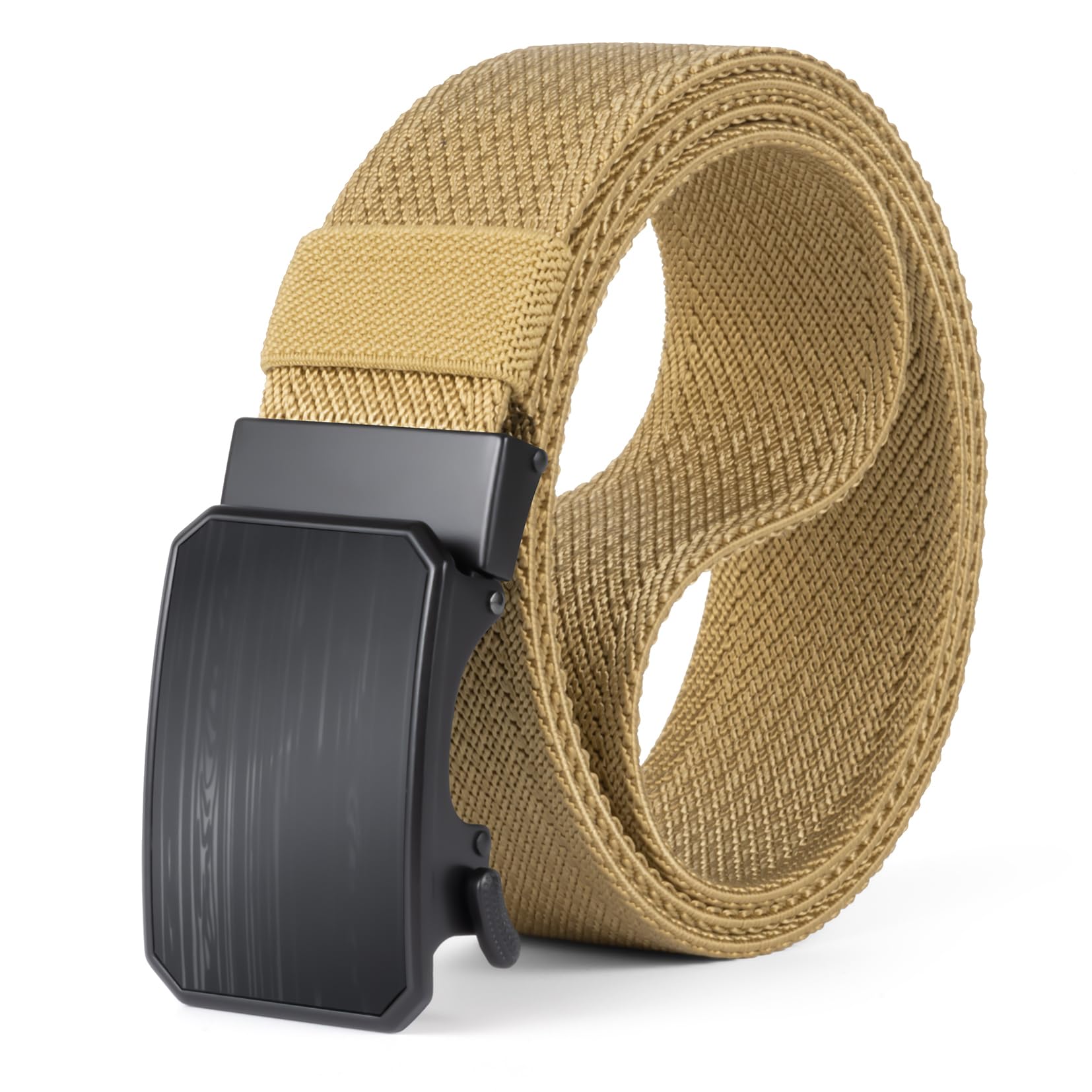 Auto Lock Ratchet Belt for Men Elegant Dressing Belt Buckle 1 5 Wide Elastic Nylon Tactical Belts Thicker