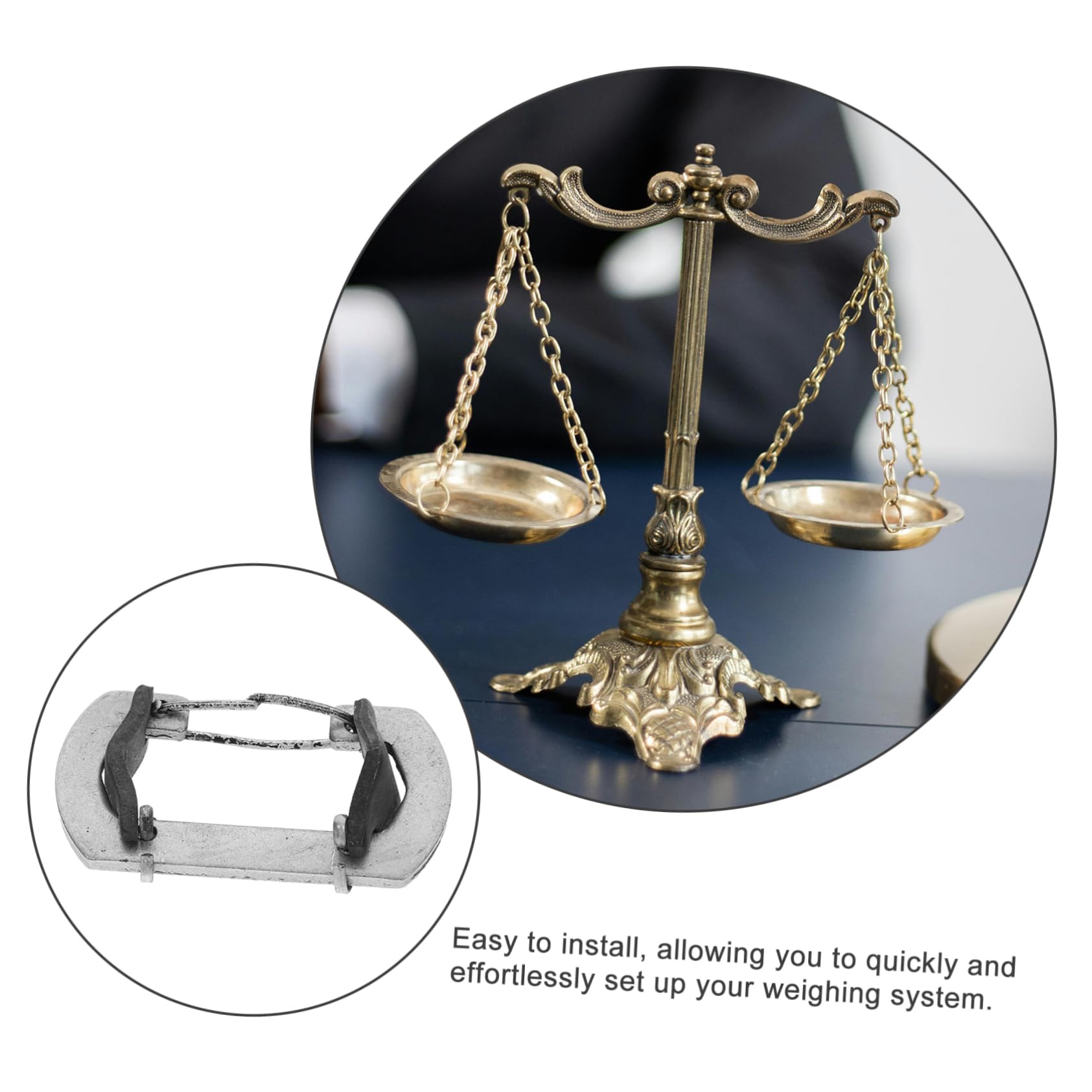 KICHOUSE an Fittings Silver Platform Weighing Scale Adapter Platform Scale Connector Steel Mechanical Platform Scale Connector