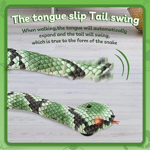Miniatura 4 de Juguetes para gatos, serpiente de detección inteligente, juguete interactivo para gatos, juguete interactivo para gatos, serpiente deslizante de