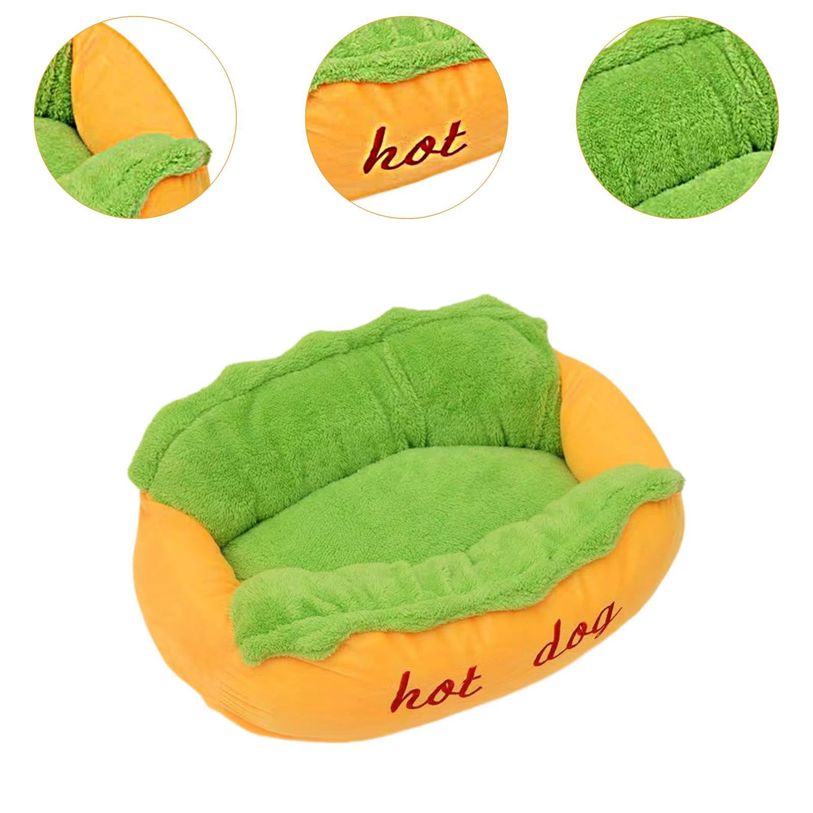 Cama para Gato Cama Mascota Cojín Perro Nido Gato Colchón con Felpa Corta Relleno Suave Lavable Adecuada para Sofás Rincones Transportines, M 55x45x21cm