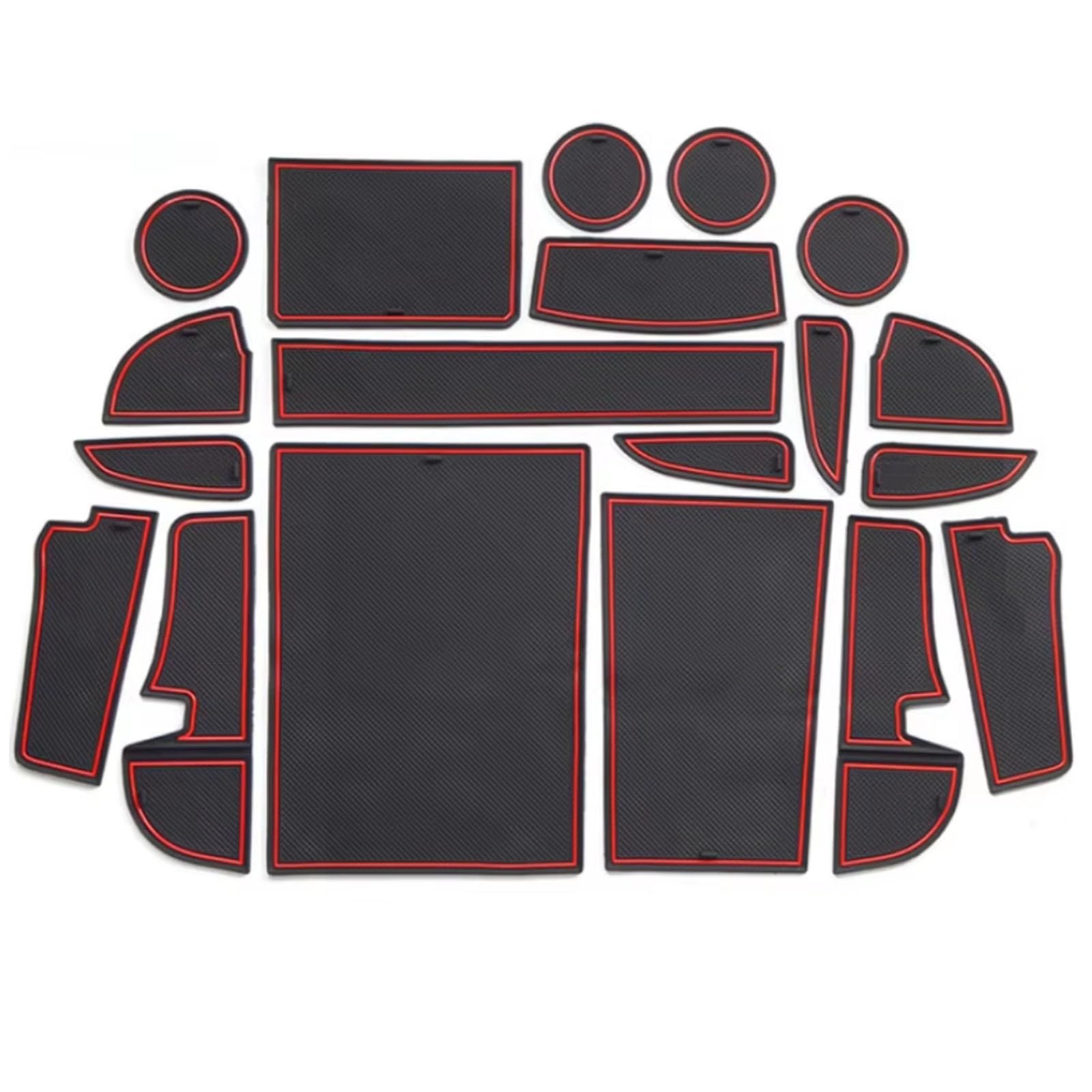 ahhccne Rubber Mats for Centre Console for Changan UNI-K 2021-2023, LHD Rubber Mats for Centre Console