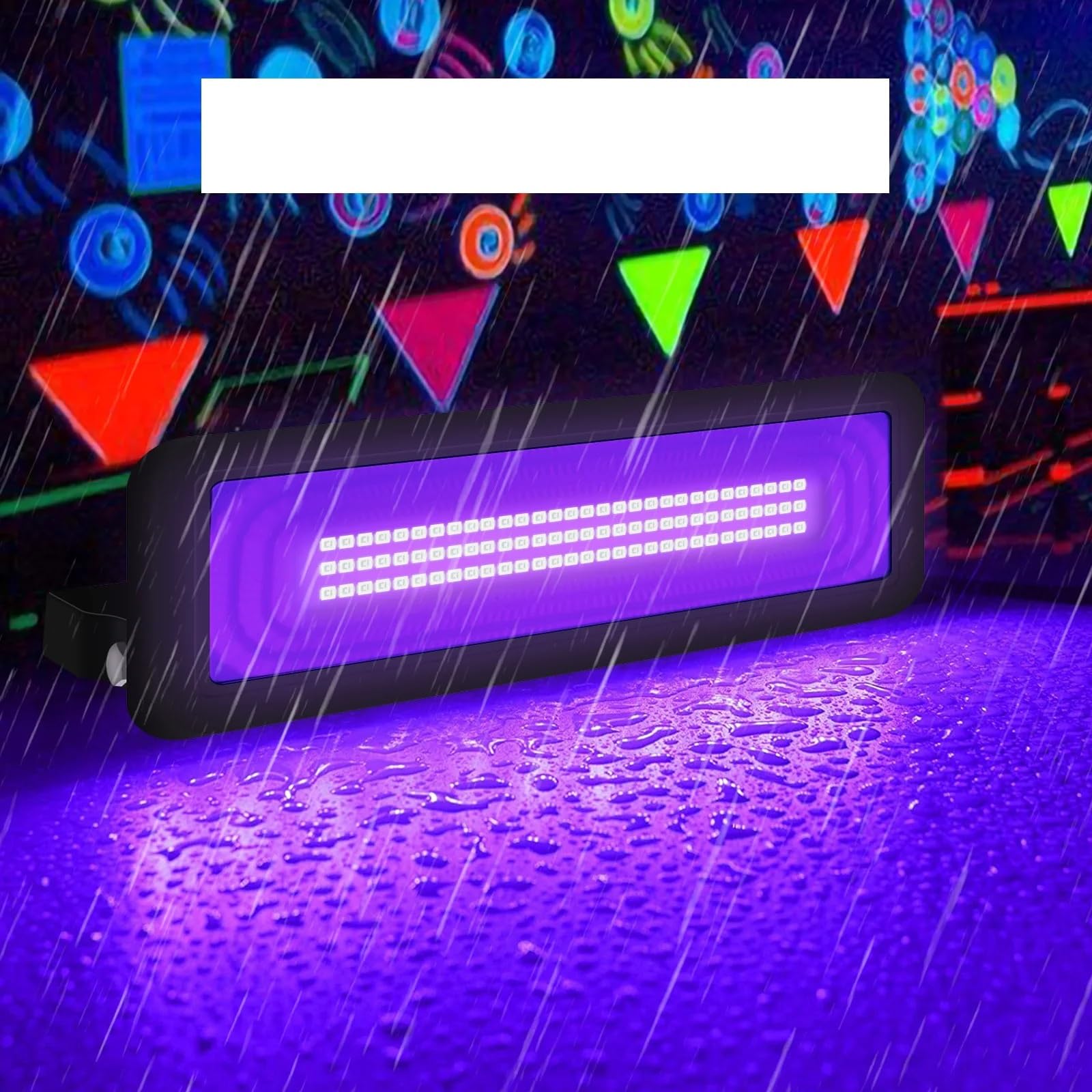UV-Härtungslampe, 50W LED UV Schwarzlicht,Scheinwerfer Wasserdicht,395-405 Nm Wellenlängen Licht Schwarzlichtlampe für Kunst- und DIY-Projekte(2pcs)