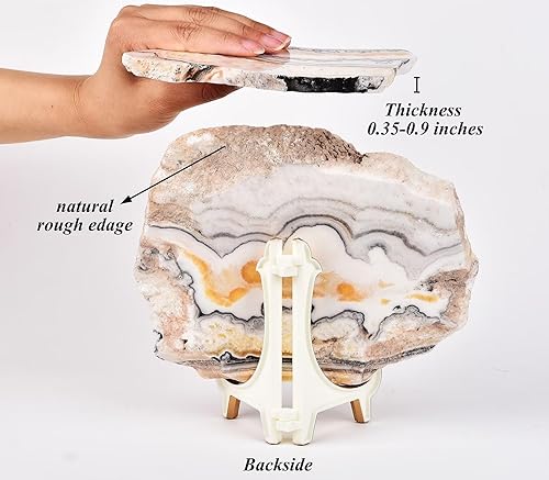 Miniatura 4 de AMOYSTONE JY-rebanada-Calcita 1.8-2.0 lbs
