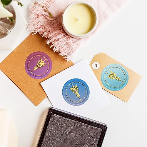 Miniatura 3 de CRASPIRE Arwen Evenstar - Sello de cera para sellar Evenstar de 1.181 in, diseño retro vintage de latón extraíble con mango de madera para