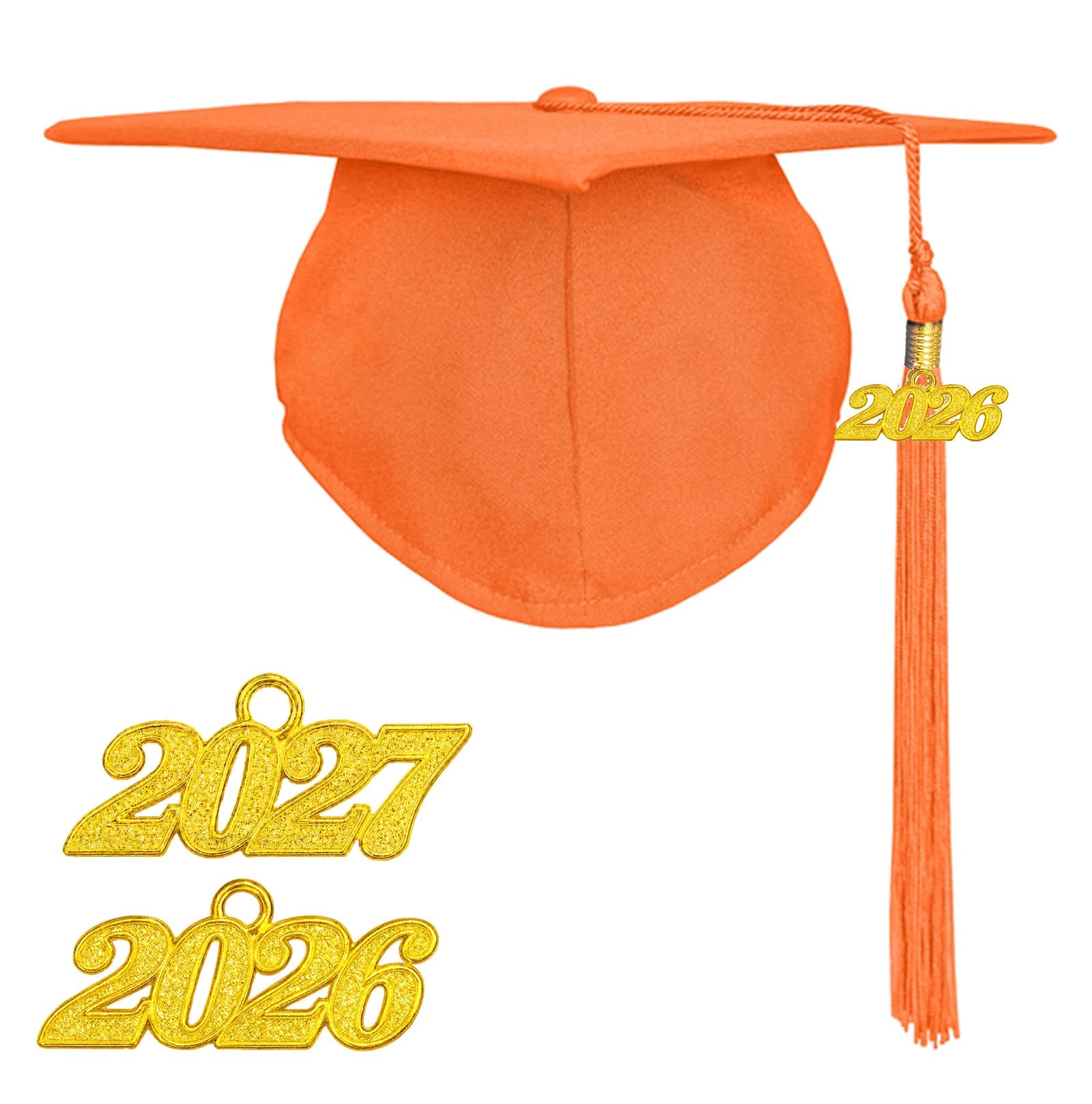 Happy Secret Adult Matte Graduation Cap with 2026 Tassel, Adjustable