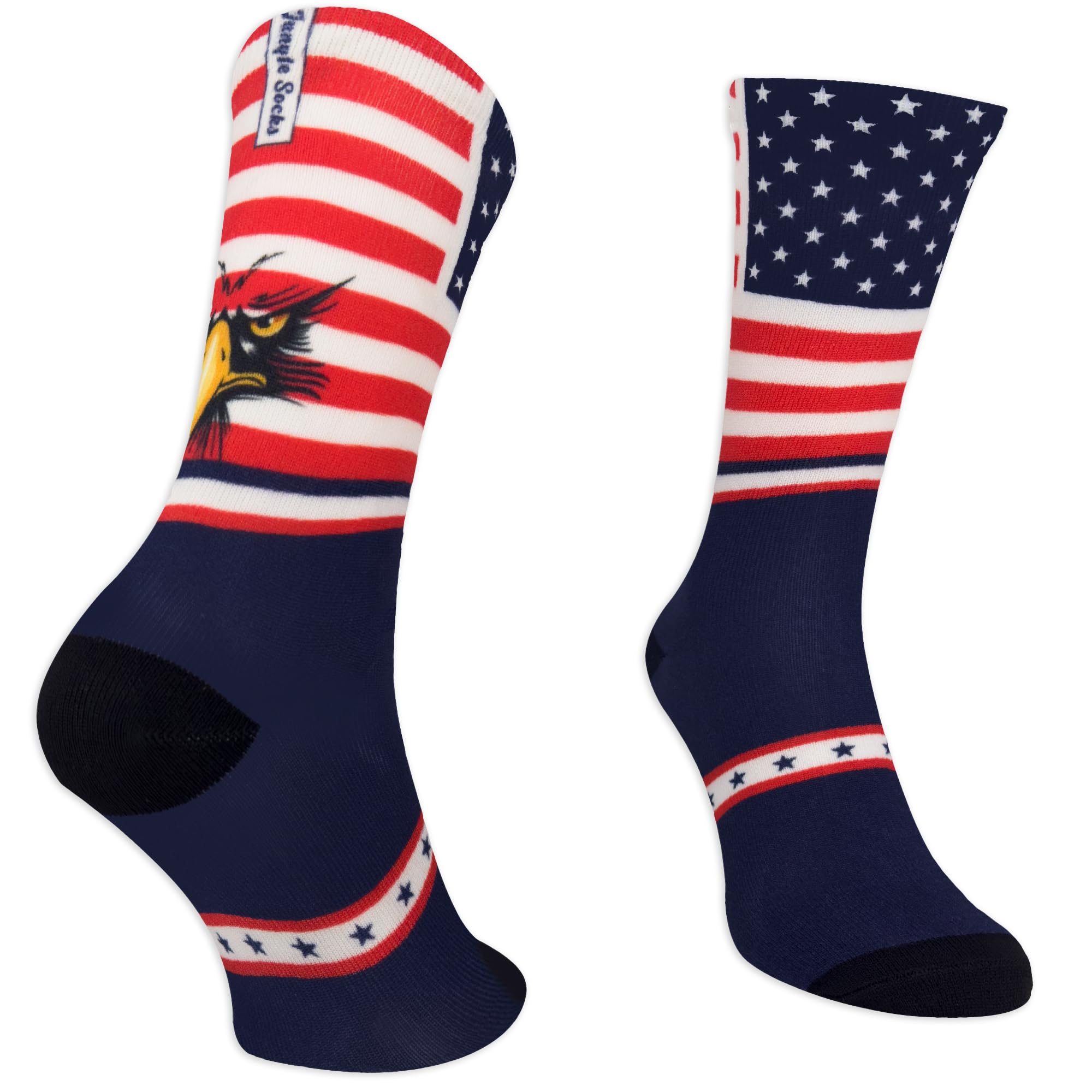 Jungle Socks Funny Colourful Long Sports Socks for Men and Women for CrossFit, Cycling, Street, Hiking, Running, Gym - Long Cycling Socks, MTB, Cycling Socks, Road Bike