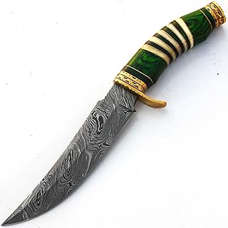 PAL 2000 KNIVES HUN-9702 Custom Handmade Damascus steel 13 Inches Knife Color Wood Handle with Sheath - PAL 2000 KNIVES