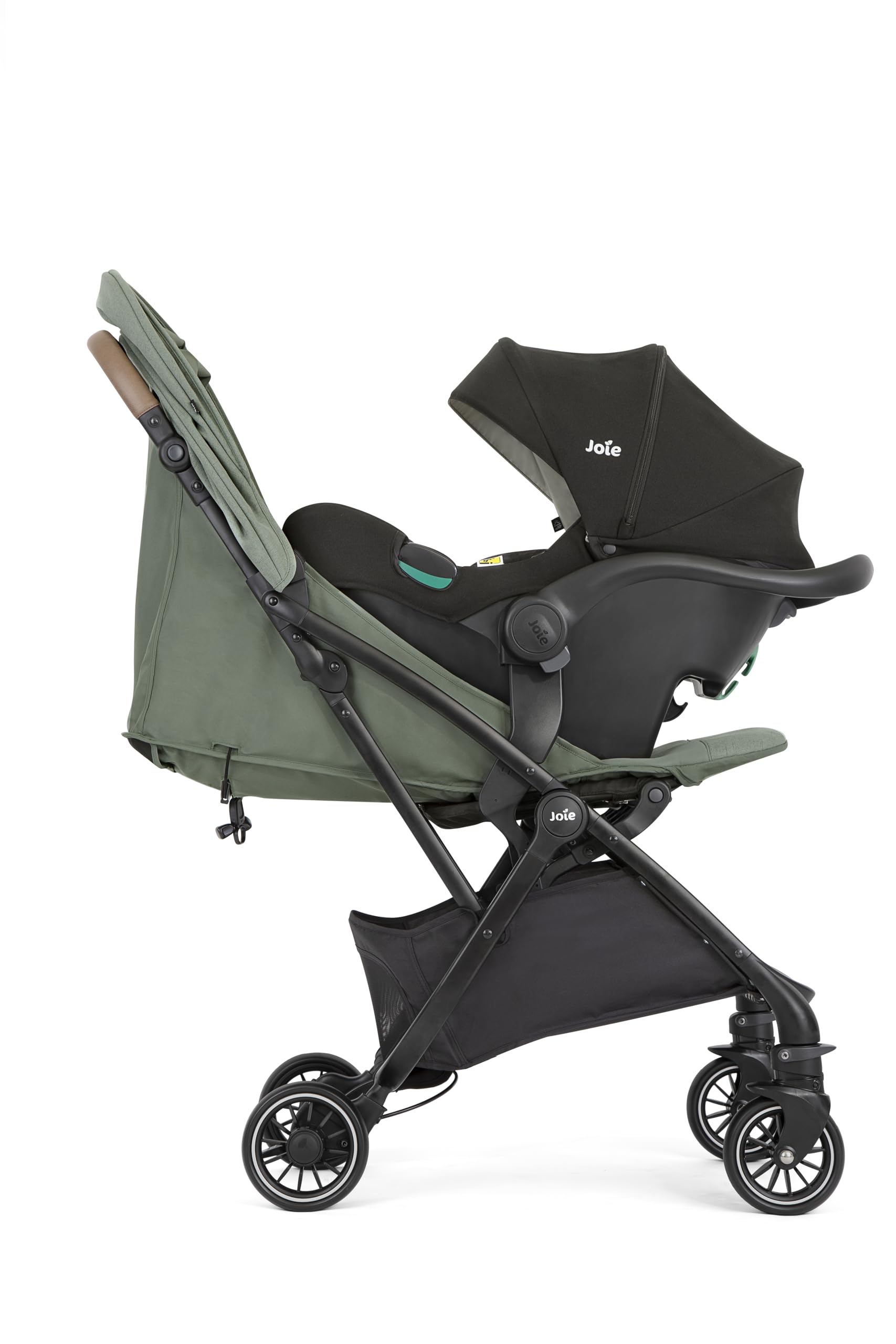 Joie Tourist 3in1 Compact Stroller - Compact Fold Pram with 5-Point Harness Lightweight Stroller for Baby Suitable from Birth to 15 kg, Approx 3 Years 2