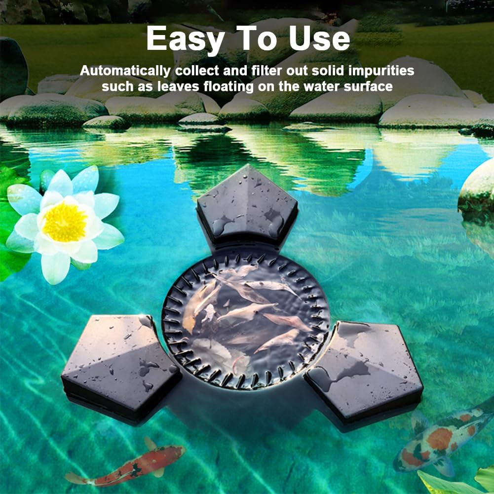 Skimmer automatico per piscine e chiarificatori, aspirapolvere galleggiante per laghetti e piscine, efficiente estrattore di superfici per giardini e spazi esterni, 220 V (43 W)