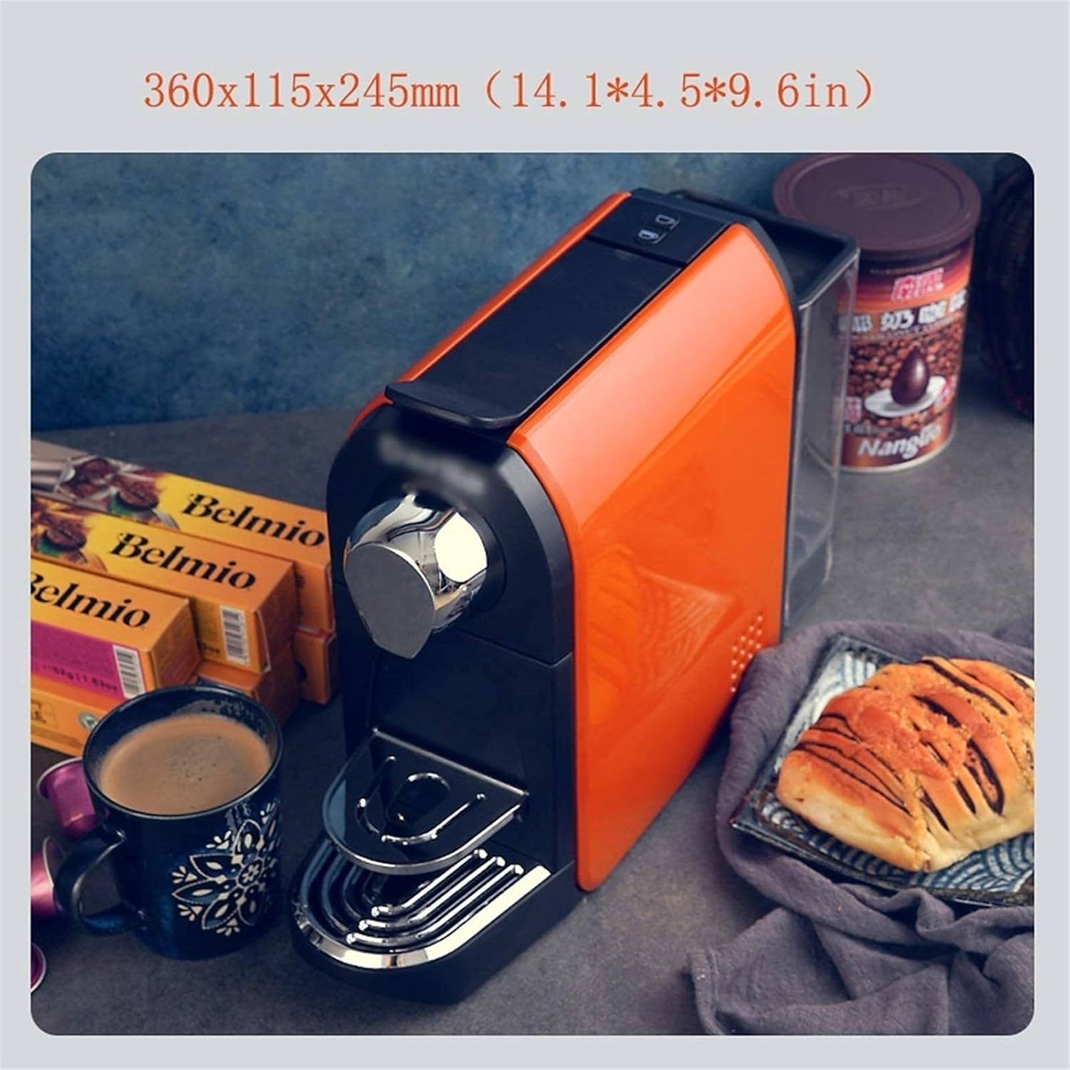 Coffee Maker Intelligent Capsule Coffee Machine Home Office Fully Automatic Coffee Machine Small Espresso Coffee Maker Portable One Key Coffee Machine