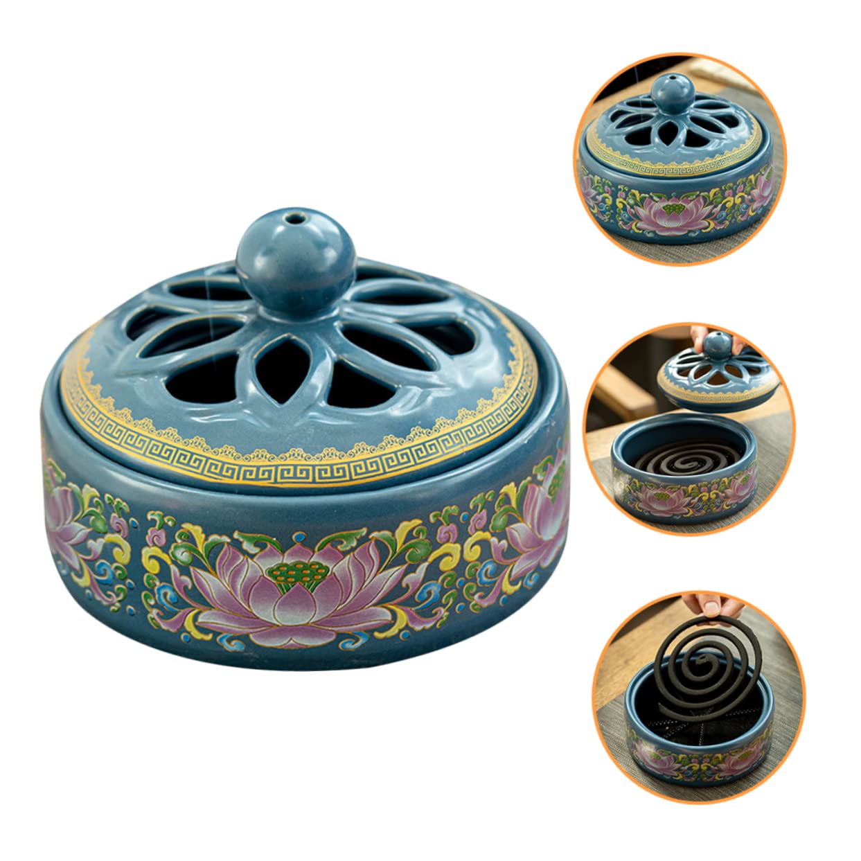 Zerodeko Räuchergefäß Handgefertigter Weihrauchbrenner Für Meditation Aromatherapie Und Home Decor Für Buddha-verehrung Und Teezeremonien