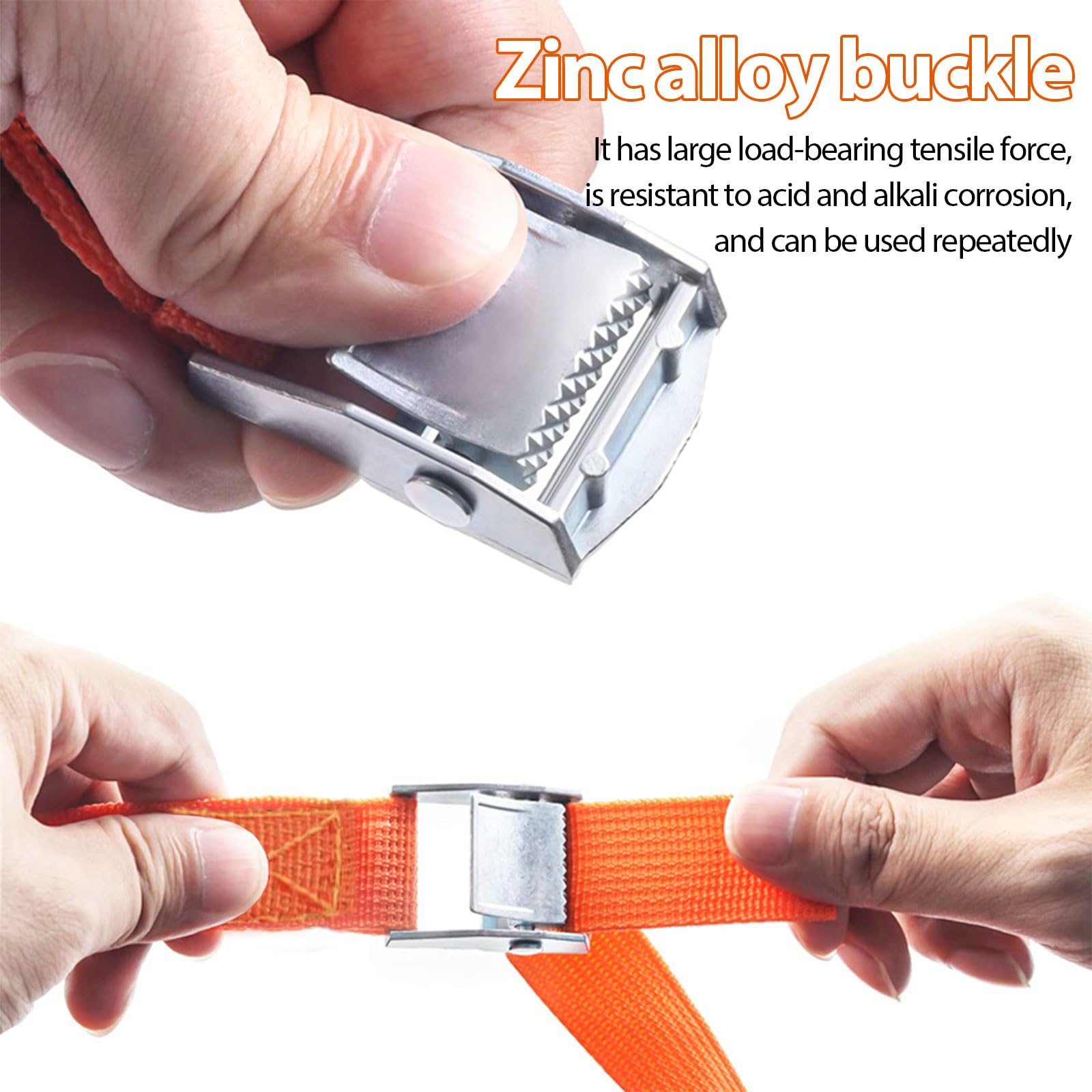 Pack De Sangles Carpoint - Avec Boucle De Serrage - 4,5mx25mm