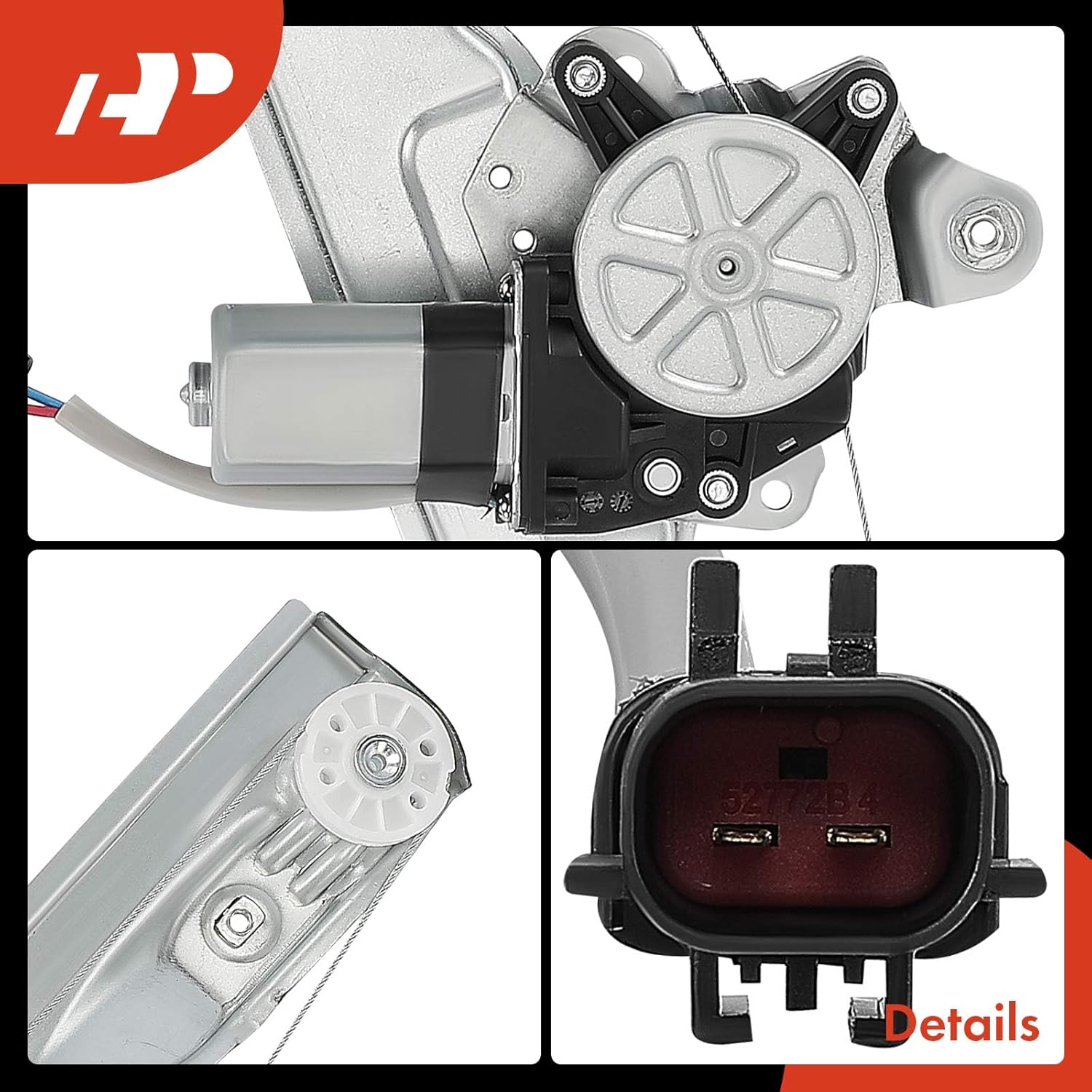 A-Premium Electric Power Window Regulator with Motor Compatible with Chevrolet Cruze 2012-2015 Cruze Limited 2016 Rear Right Passenger Side