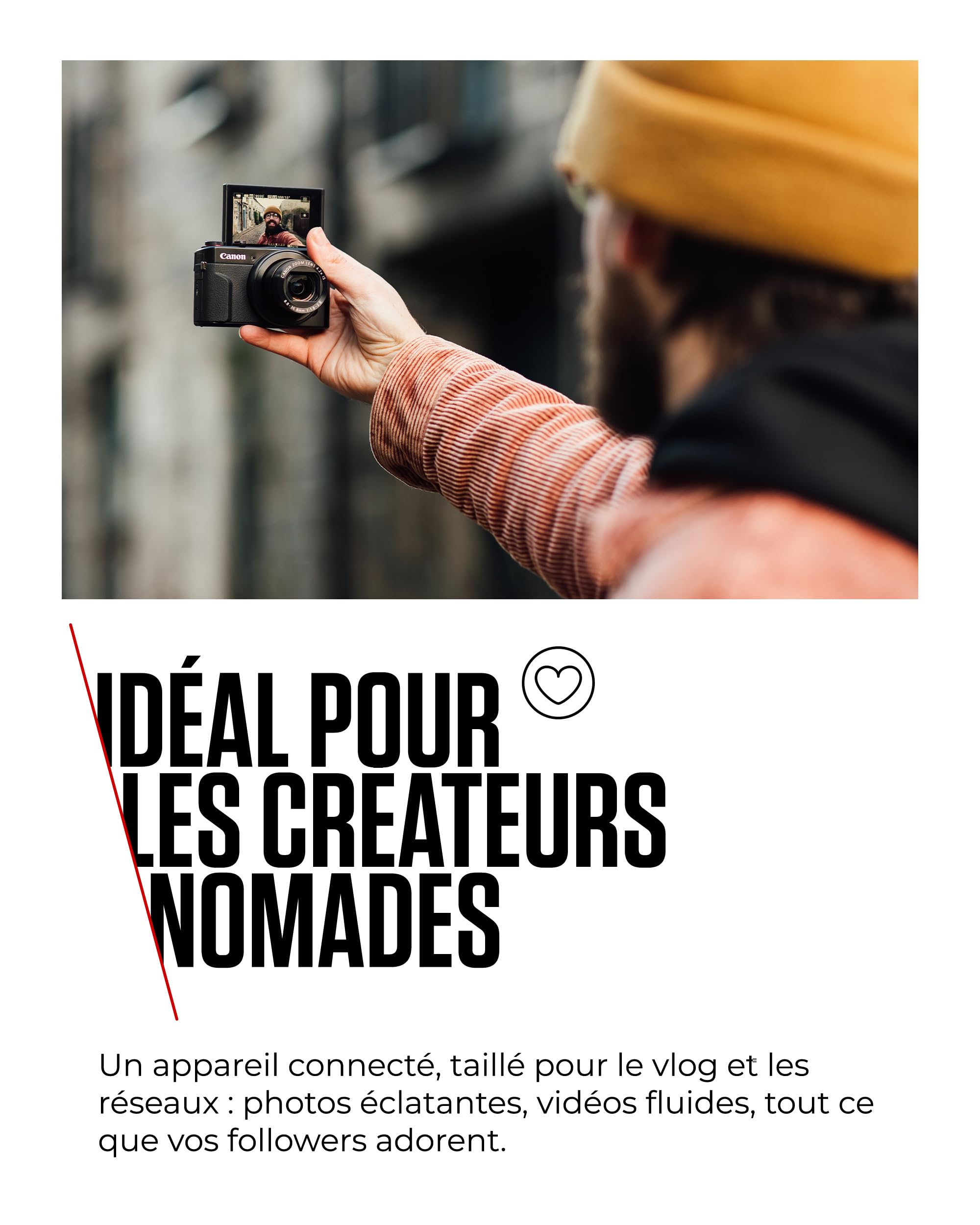Canon PowerShot G7 X Mark III Argent Appareil Photo Numérique 1 Pouce 4K Wi-Fi Bluetooth Vlog