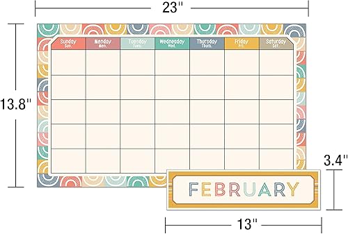 Miniatura 3 de Carson Dellosa We Belong - Juego de 137 piezas de calendario de pared, encabezados mensuales, días festivos, cumpleaños, cubiertas de números,