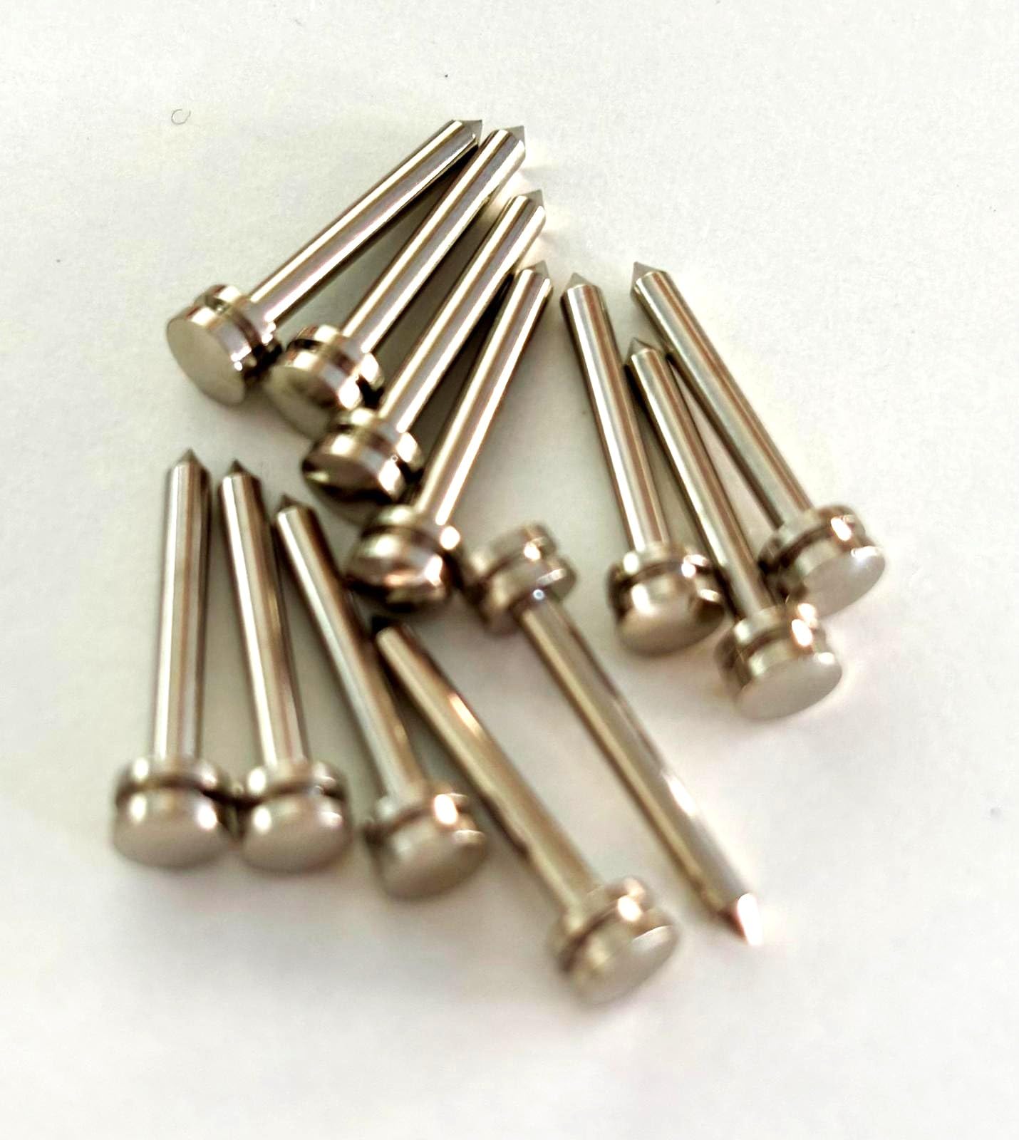 Pack of 12 Accordion Bellows Pins. Cylinder Head. Accordion Repair Parts. Accordion Accessories. (2.0 X 19mm.)
